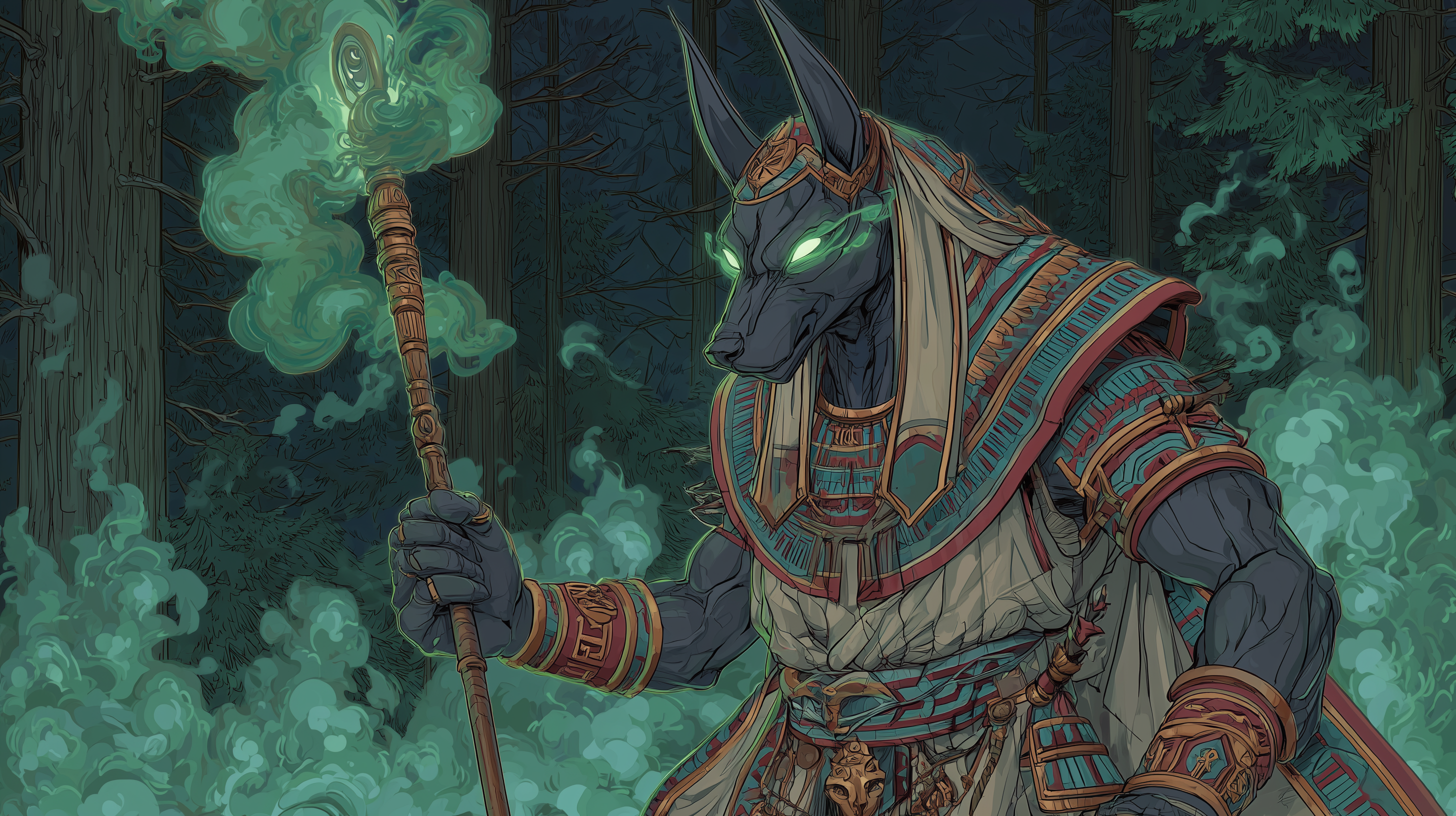 fond d'écran Anubis pc 1920x1080 téléchargement gratuit