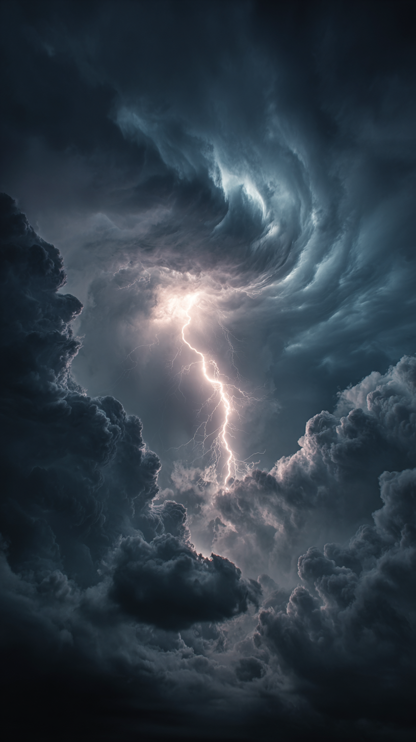 fond d'écran Foudre téléphone Xiaomi télécharger gratuit