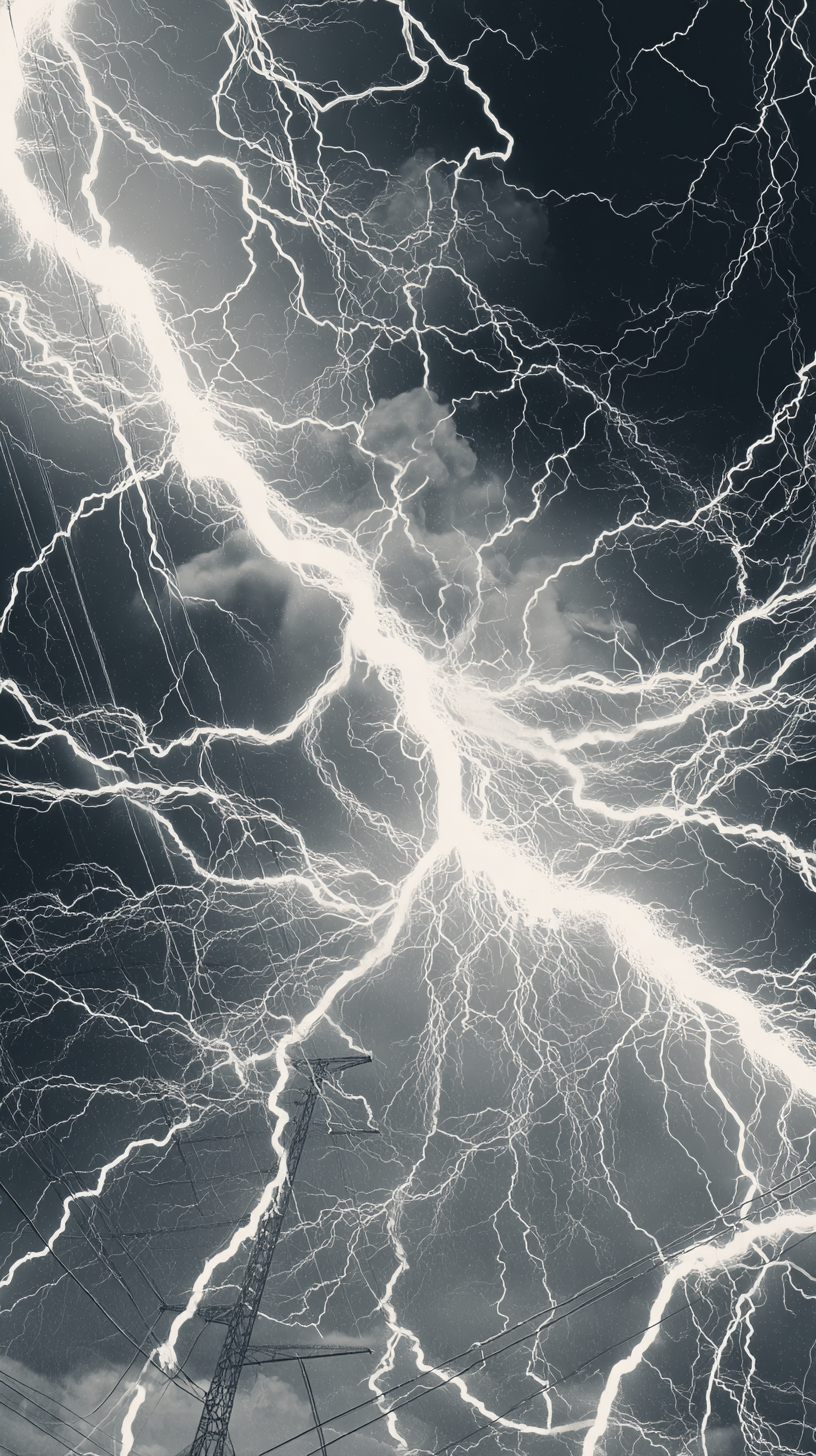 fond d'écran Foudre iphone 4k gratuit