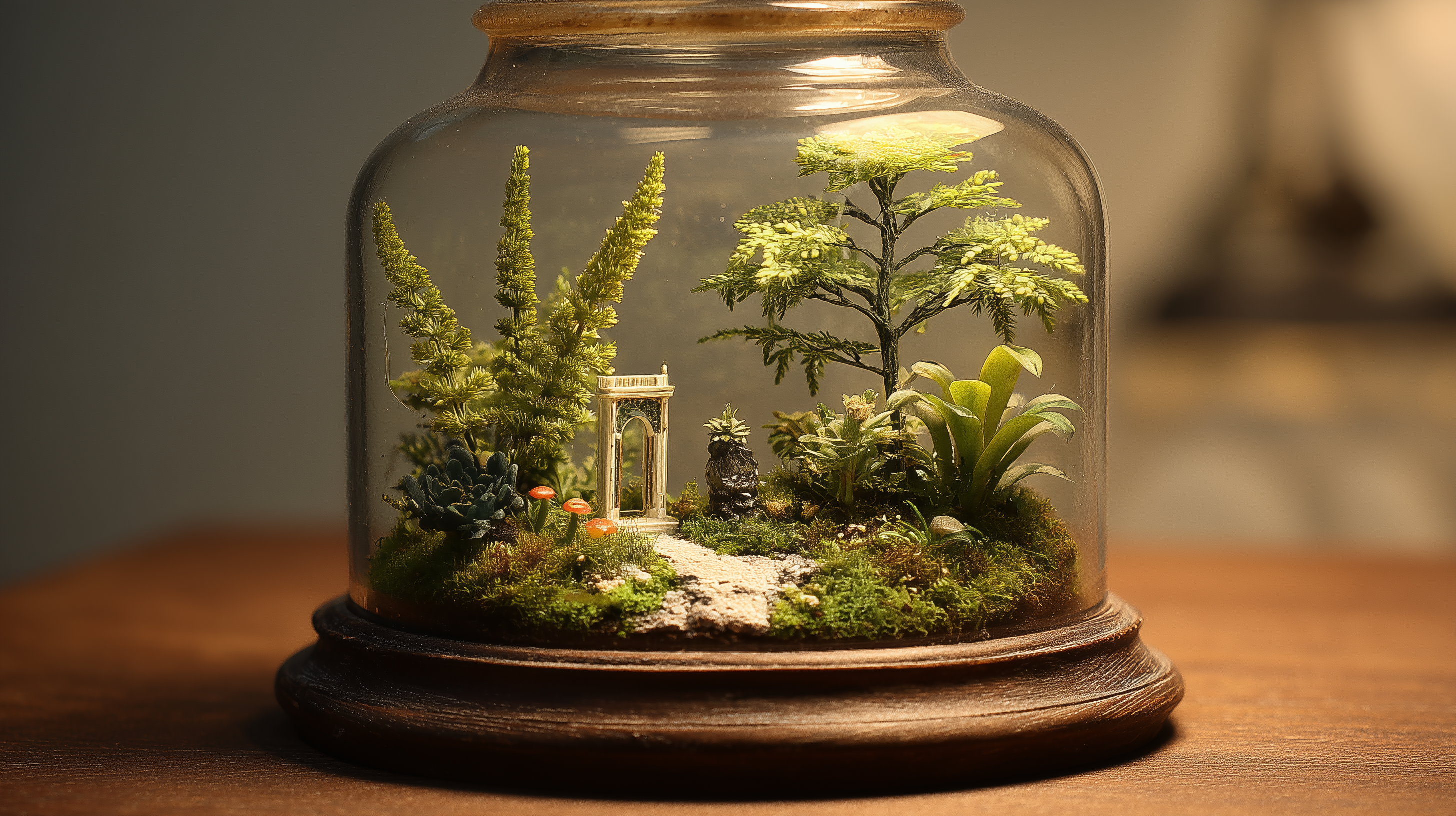 fond d'écran Terrarium 16:9 4k téléchargement gratuit