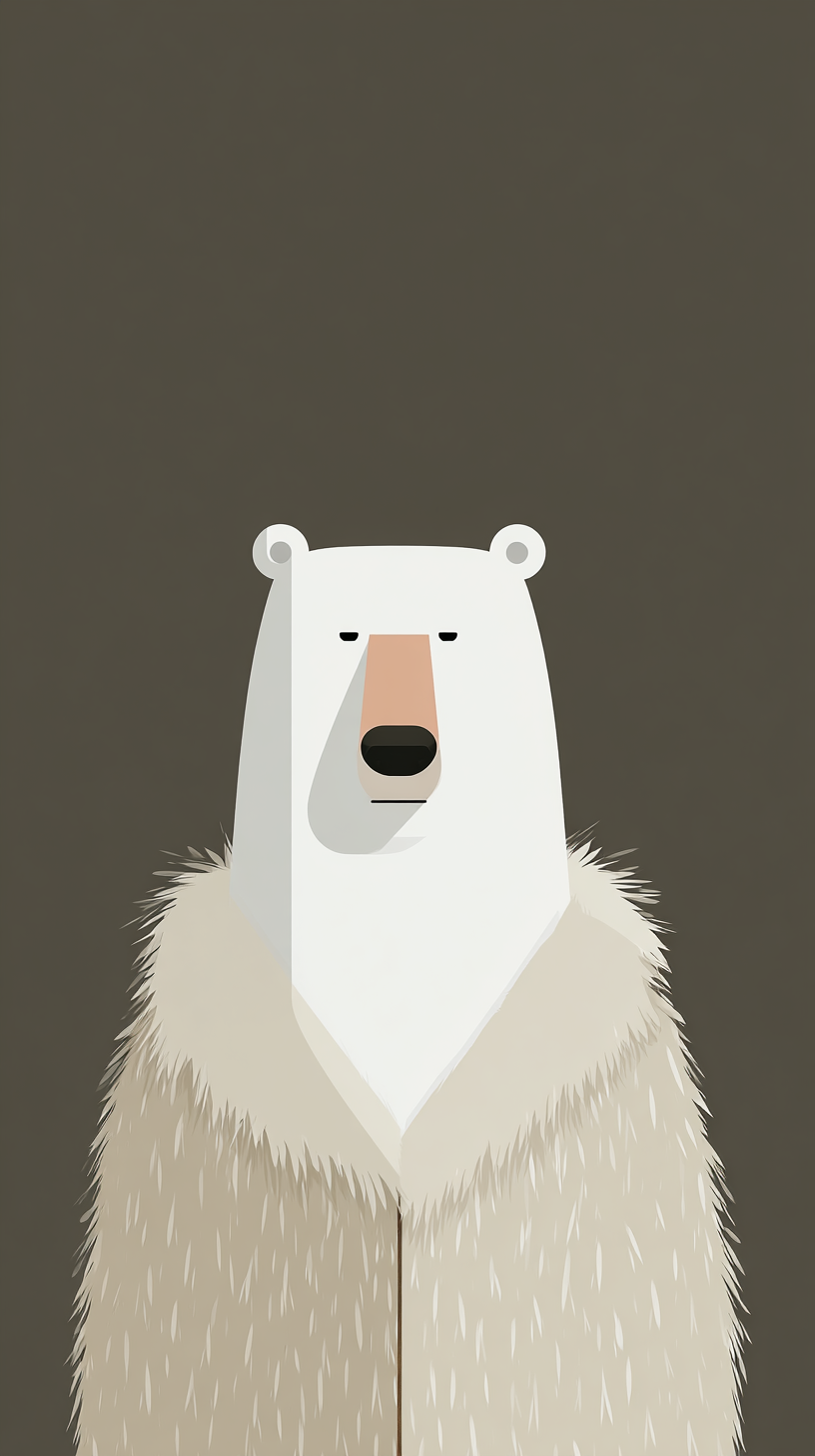 fond d'écran Ours blanc iphone 12 gratuit