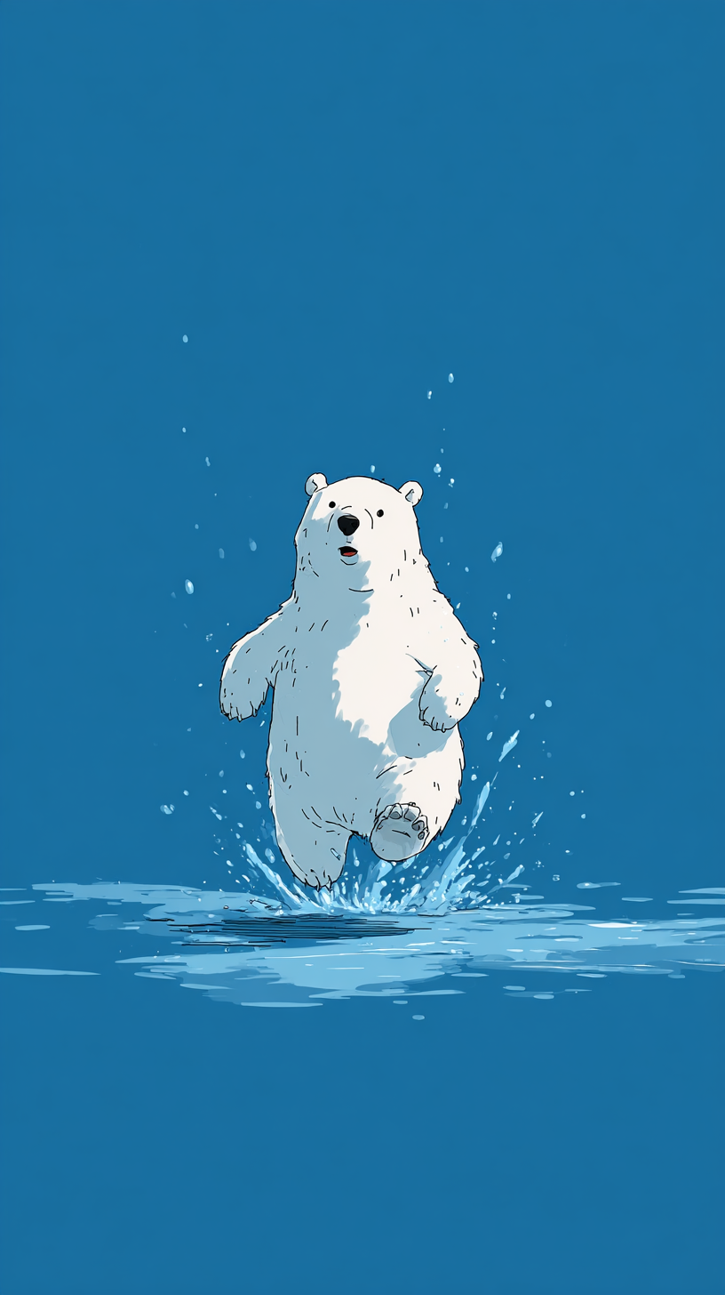 fond d'écran Ours blanc téléphone Motorola télécharger gratuit