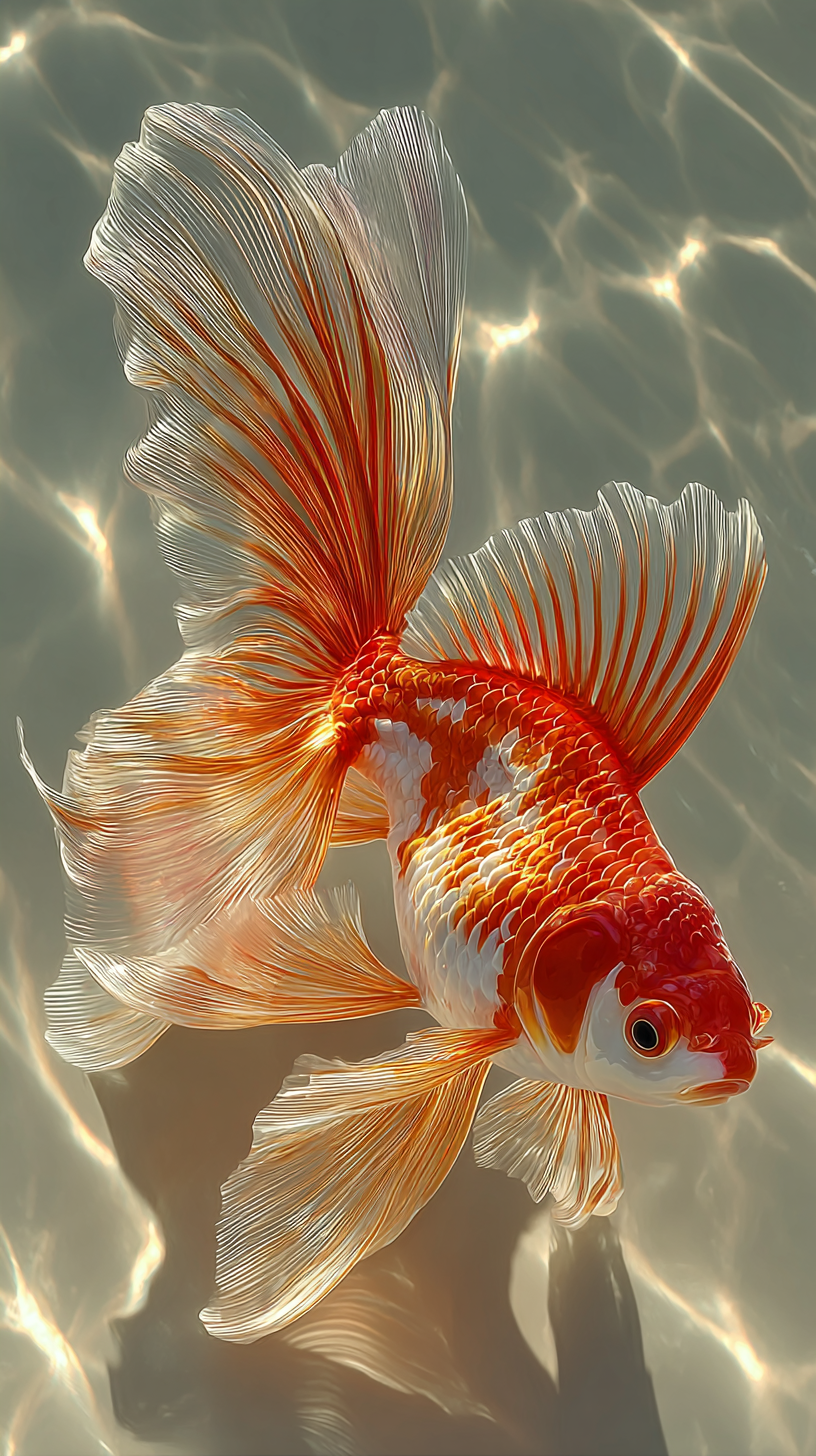 fond d'écran Poisson rouge xiaomi gratuit