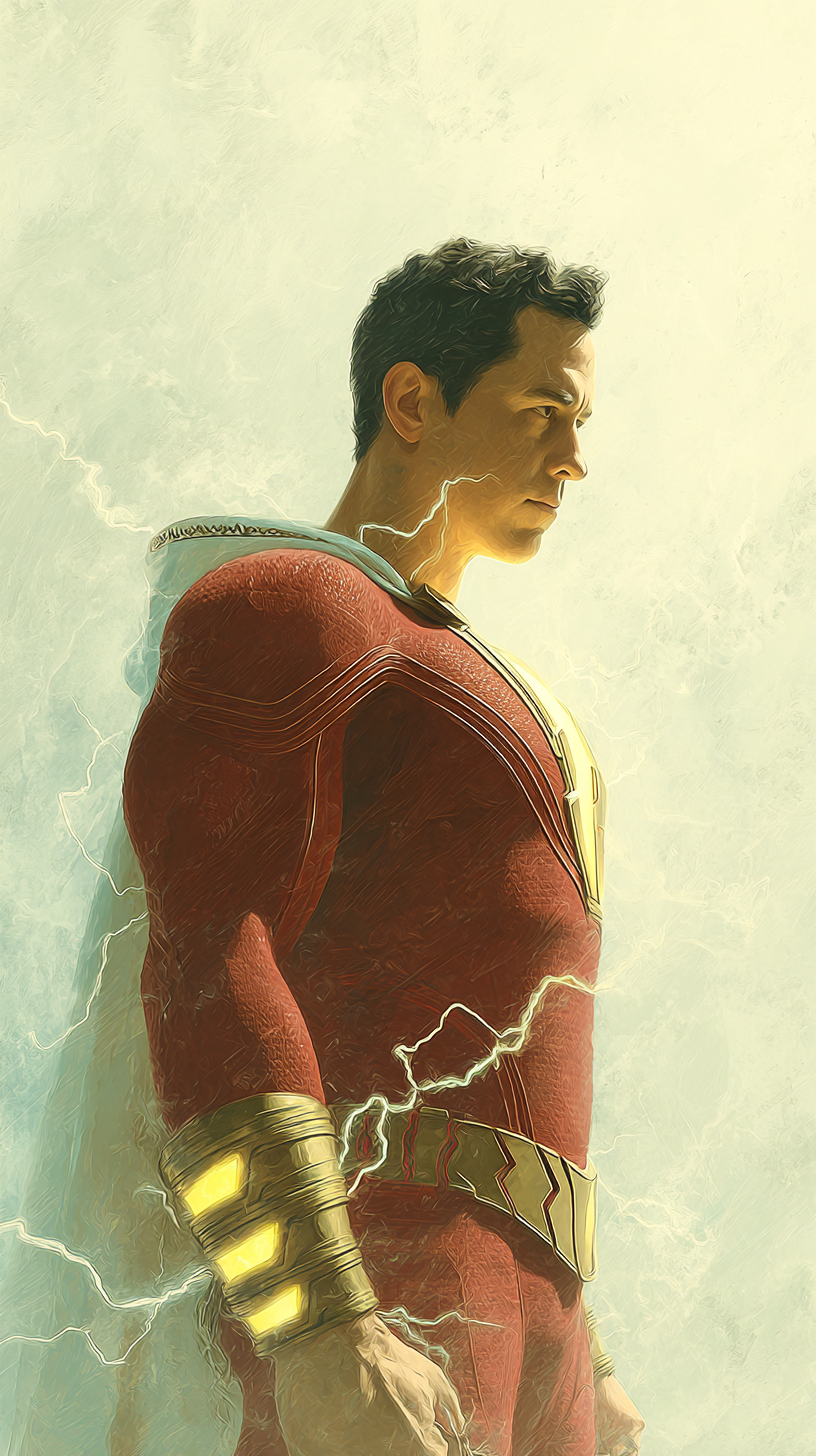 fond d'écran Shazam iphone 15 pro max 4k télécharger gratuit