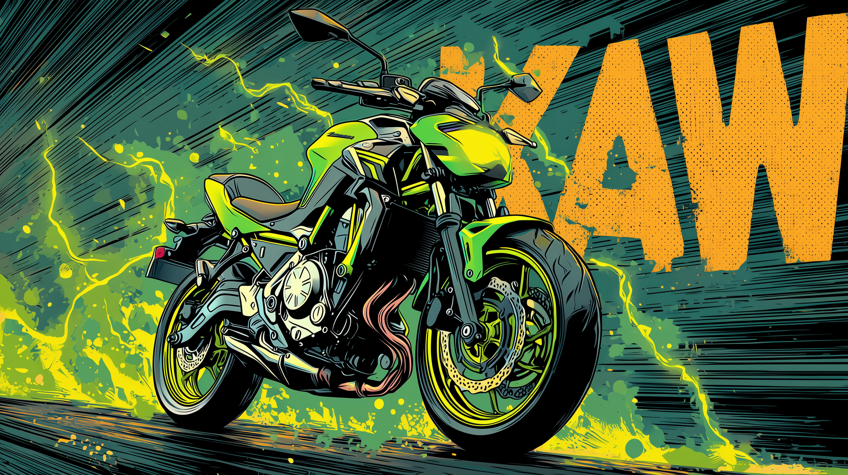 fond d'écran Kawasaki 4k 1920x1080 téléchargement gratuit