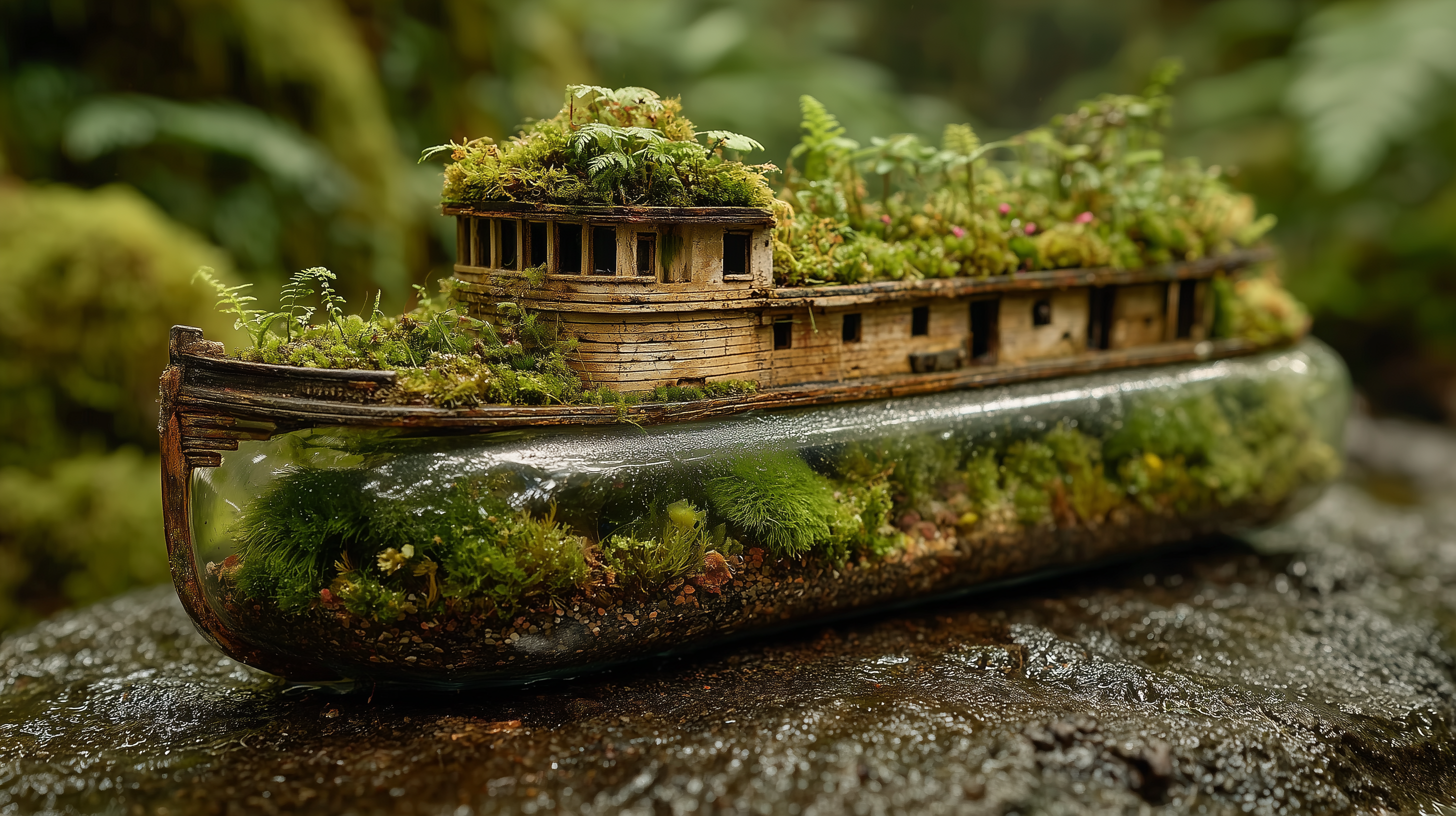 fond d'écran Terrarium dell 4k téléchargement gratuit