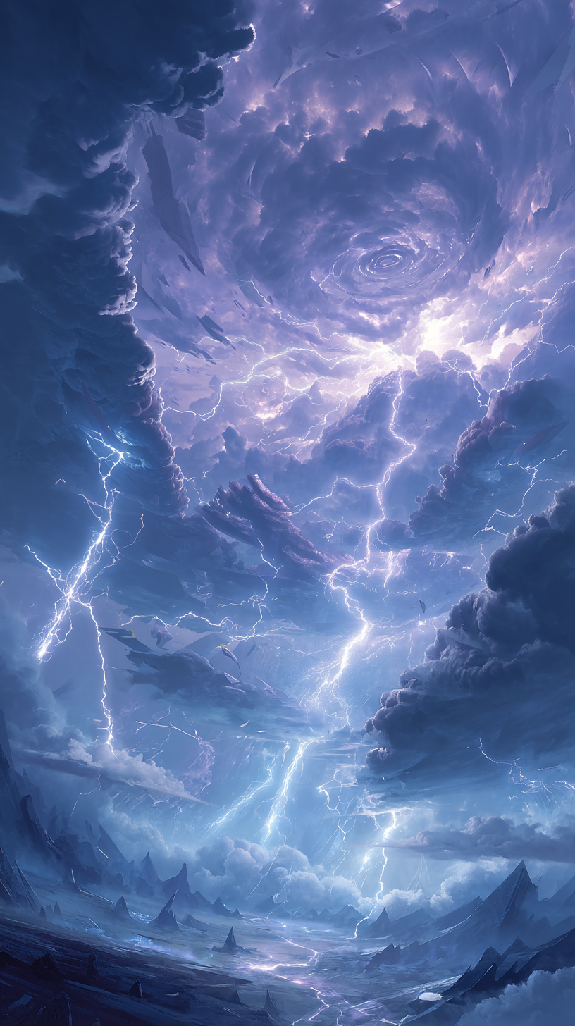 fond d'écran Foudre téléphone samsung gratuit android