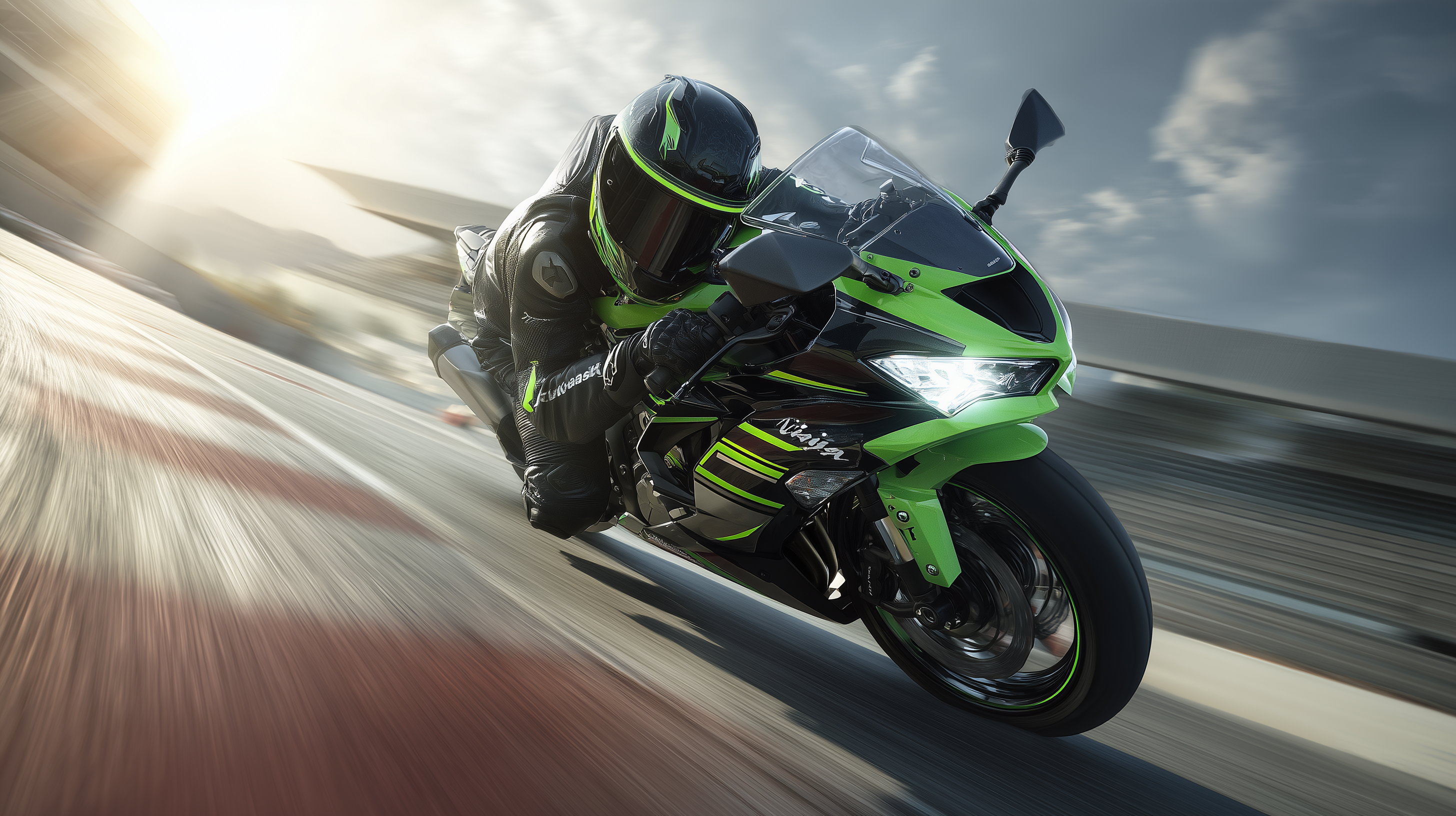 fond d'écran Kawasaki windows 11 hd téléchargement gratuit