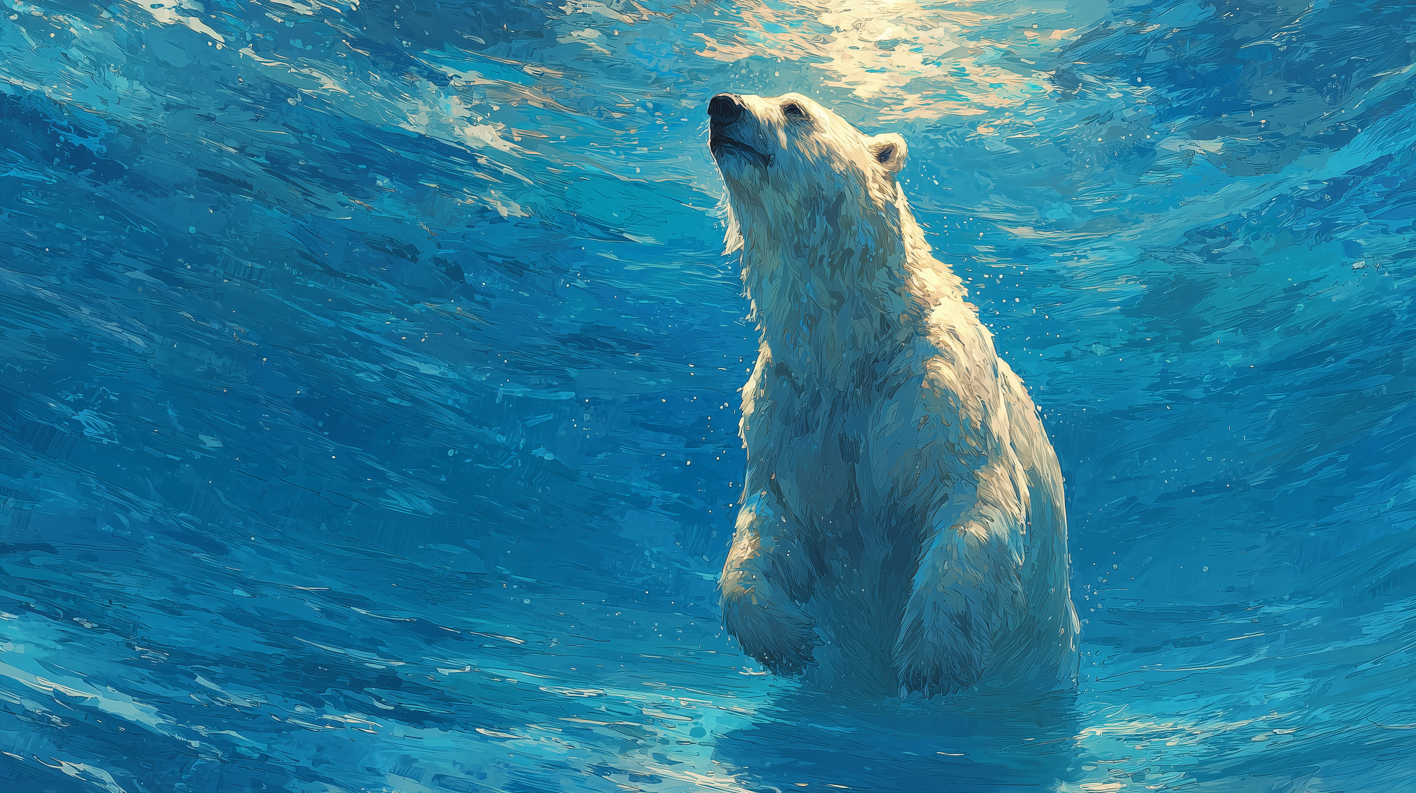 fond d'écran Ours blanc pc windows 10 4k téléchargement gratuit