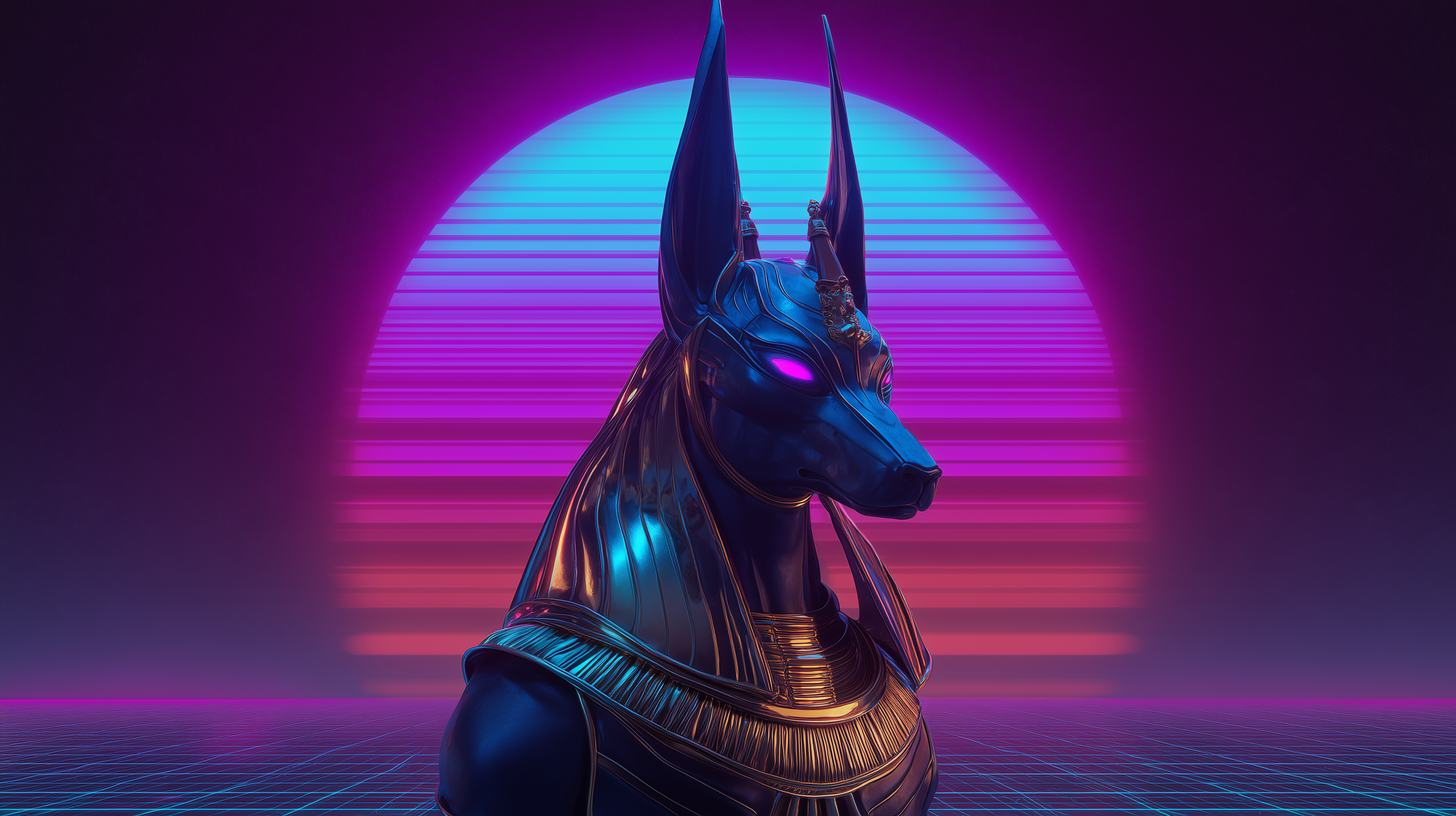 fond d'écran Anubis pour mac 4k téléchargement gratuit