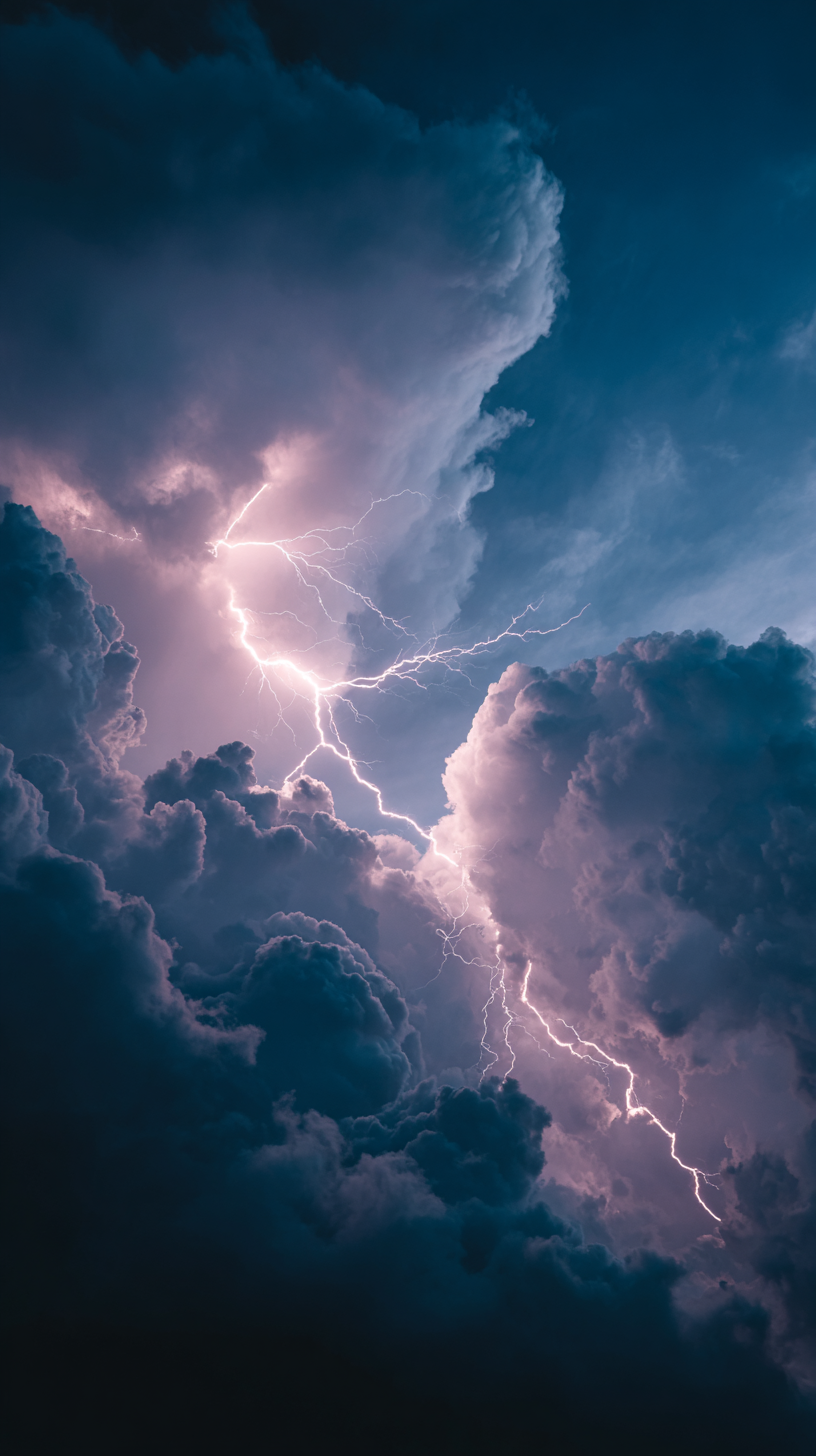 fond d'écran Foudre téléphone Huawei gratuit