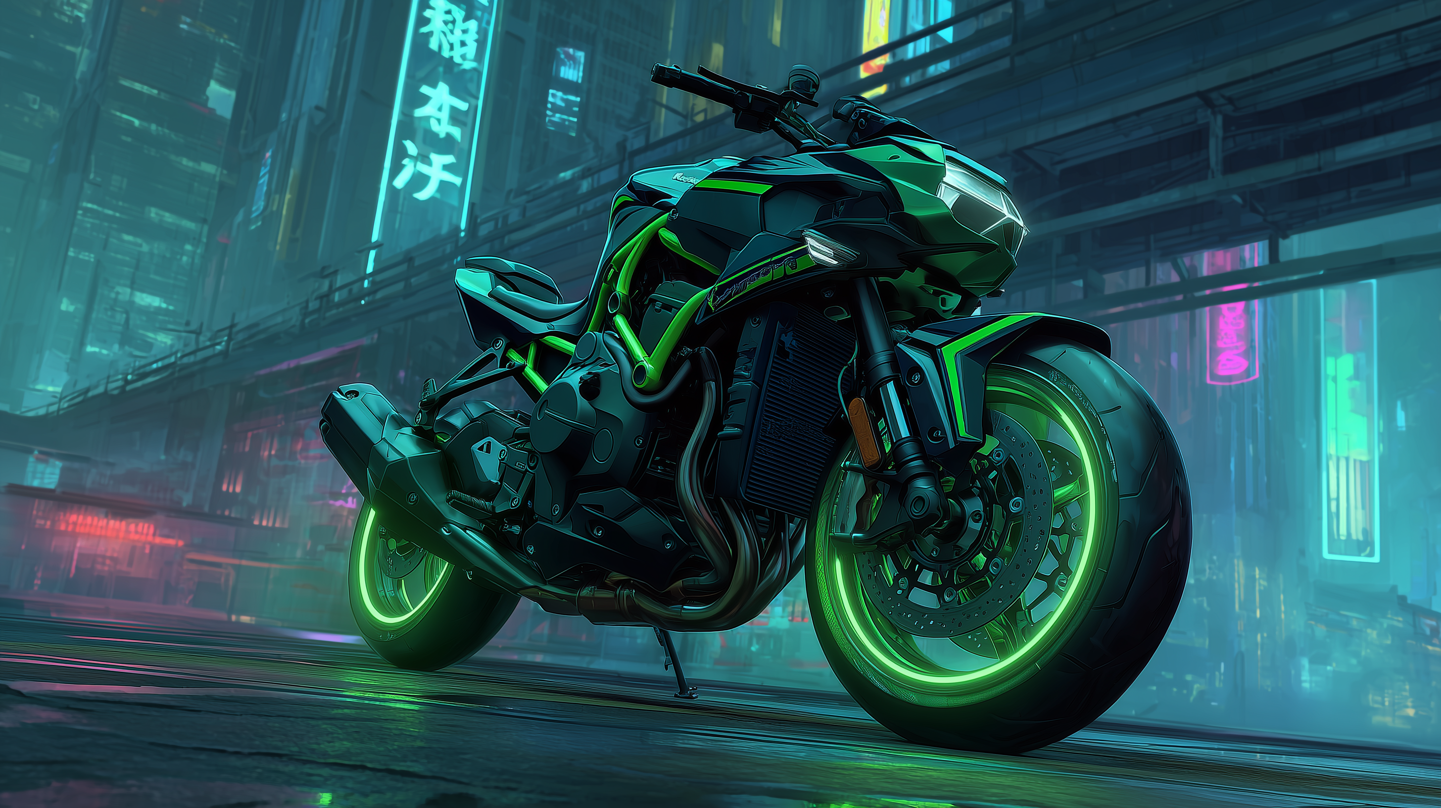 fond d'écran Kawasaki 4k windows téléchargement gratuit