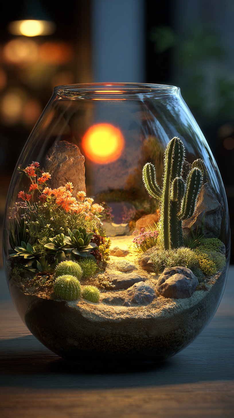 fond d'écran Terrarium iphone x télécharger gratuit