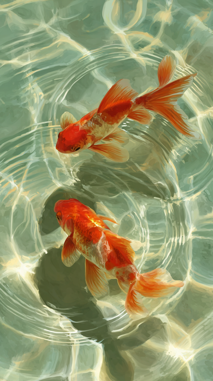 fond d'écran Poisson rouge gratuit pour téléphone portable samsung télécharger gratuit