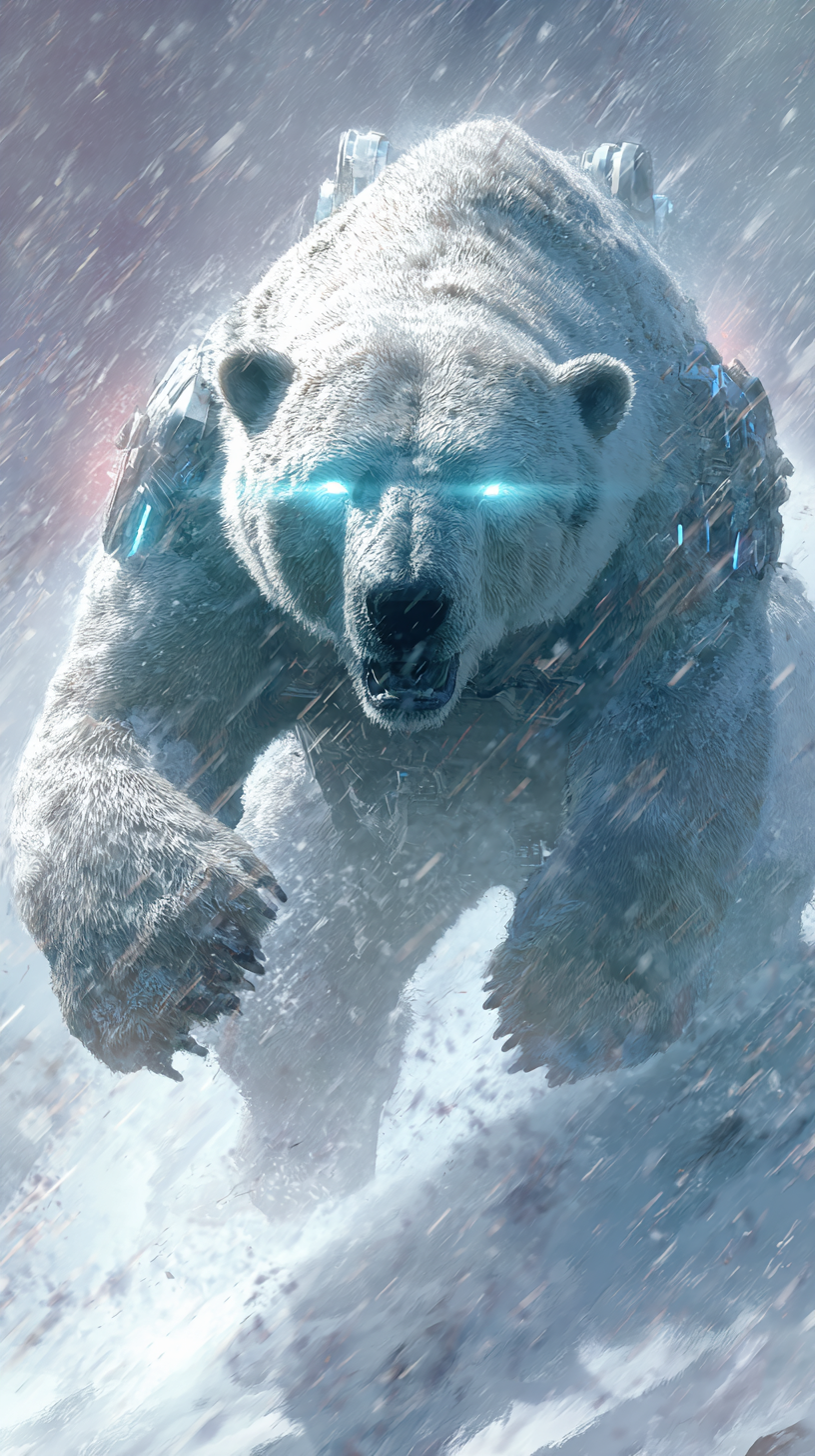 photo fond d'écran Ours blanc iphone gratuit