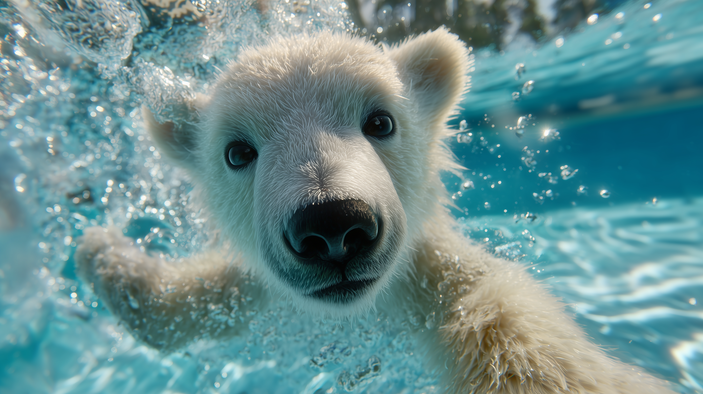 fond d'écran Ours blanc pc 1440p téléchargement gratuit