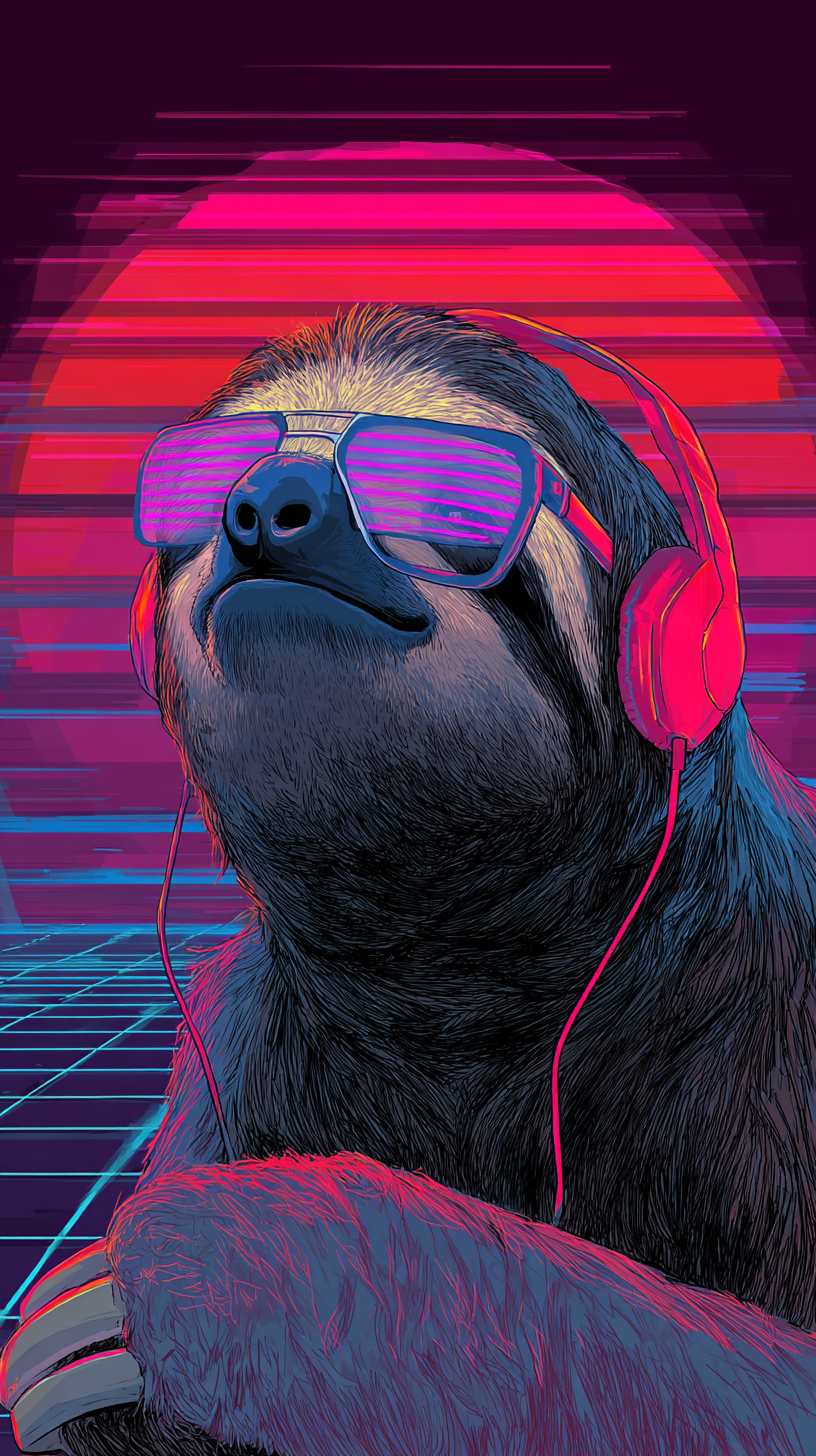 fond d'écran Paresseux iphone 17 pro max gratuit