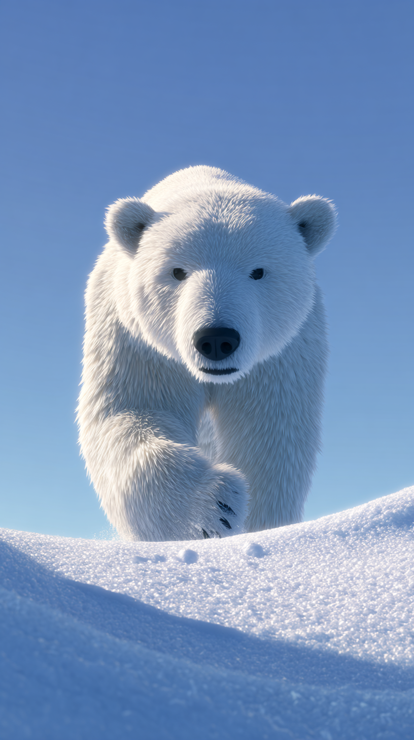 fond d'écran Ours blanc android télécharger gratuit