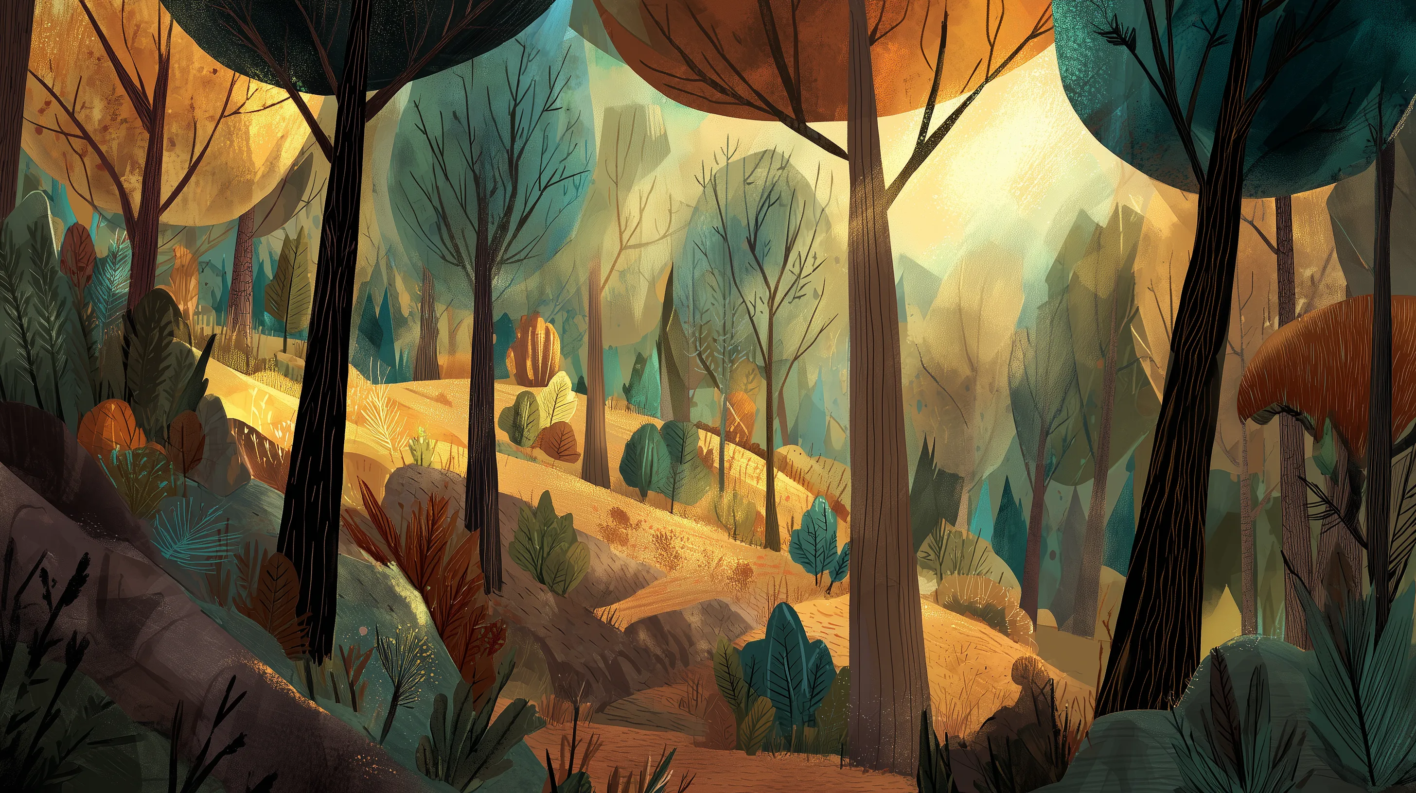 fond d'écran Forêt updated mac 4k téléchargement gratuit