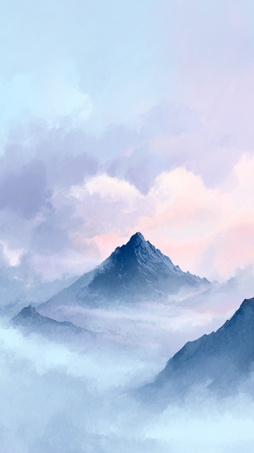 fond d'écran Aquarelle iphone 14 pro max gratuit