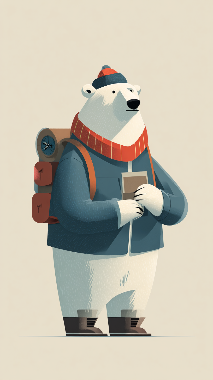 fond d'écran Ours blanc iphone 4k télécharger gratuit