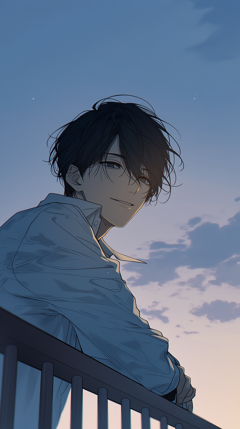 fond d'écran Garçon Anime iphone 16 pro gratuit