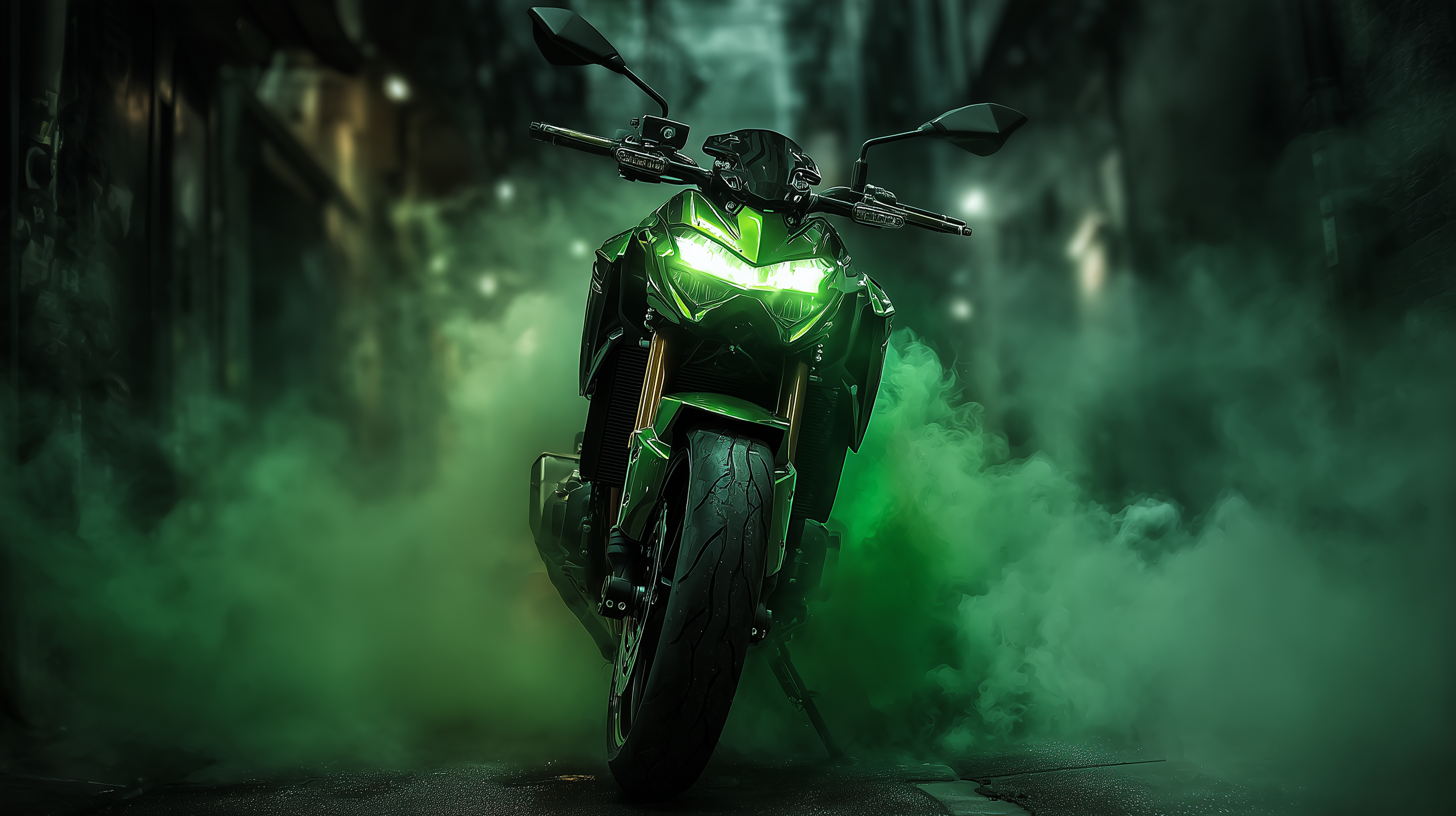 fond d'écran Kawasaki dell 4k téléchargement gratuit