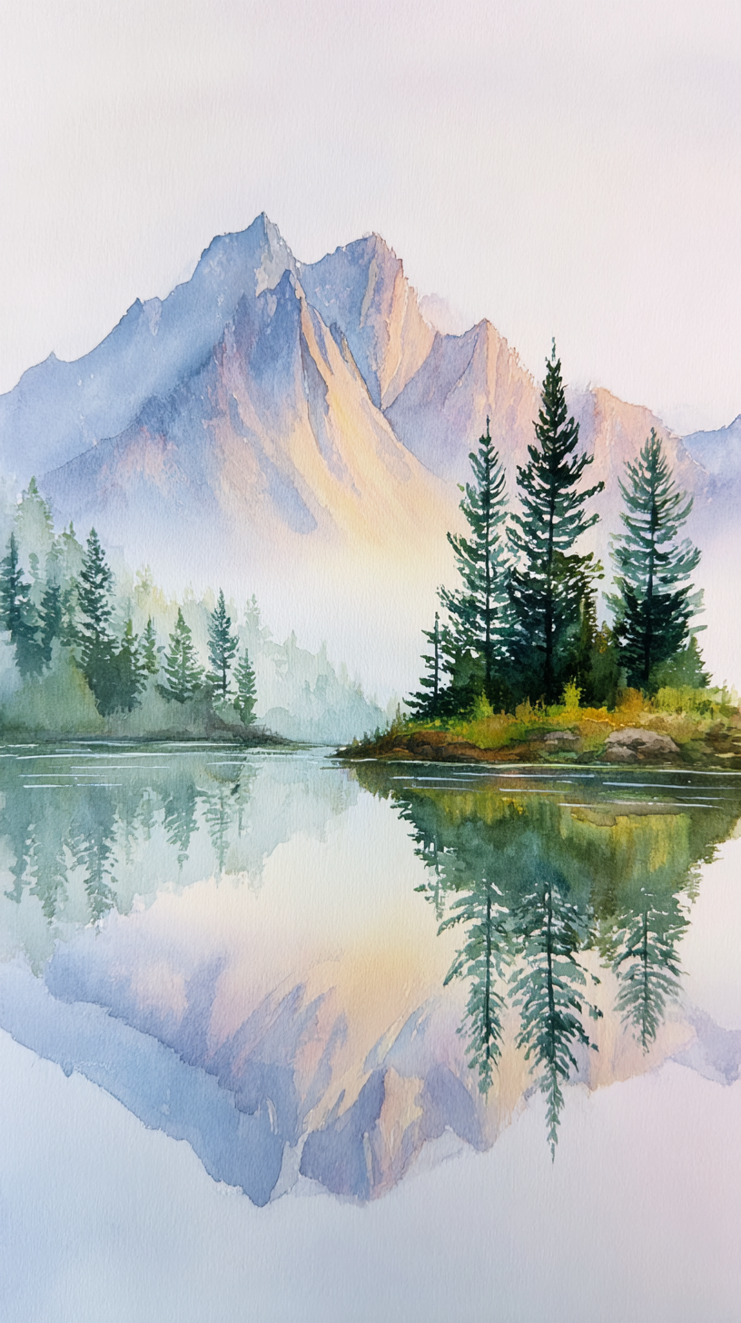 fond d'écran Aquarelle téléphone gratuit