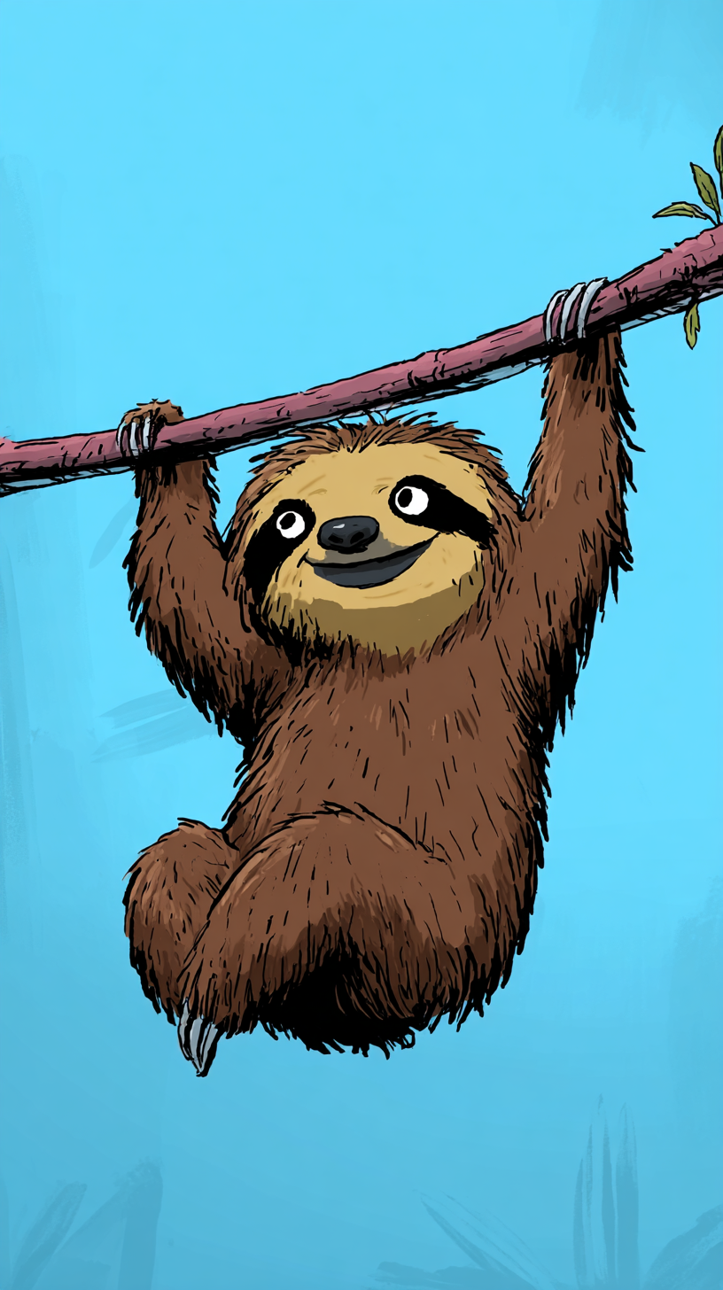 fond d'écran Paresseux 4k iphone télécharger gratuit