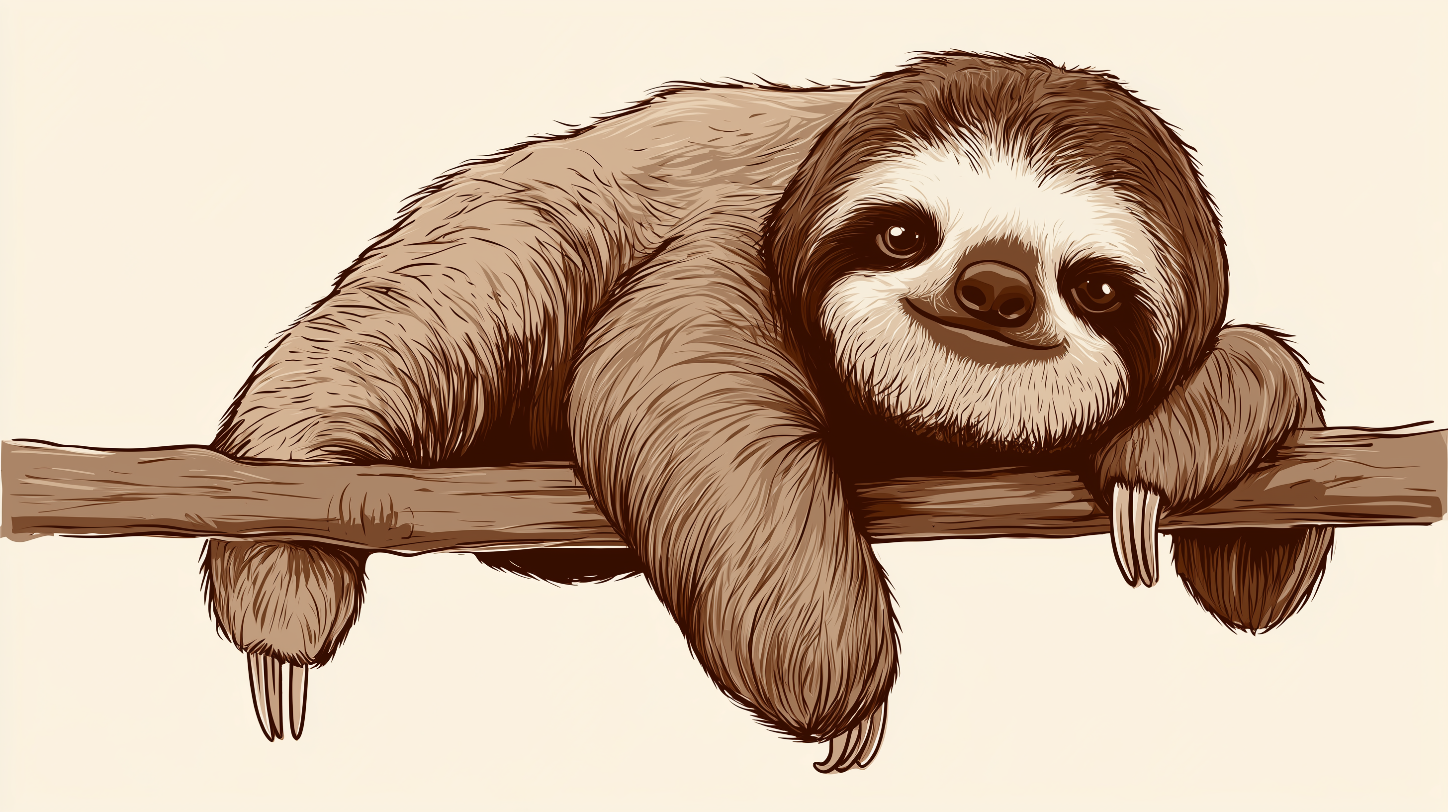 fond d'écran Paresseux 3840x1080 téléchargement gratuit