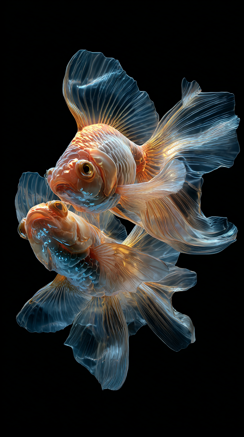 fond d'écran Poisson rouge iphone 17 air gratuit