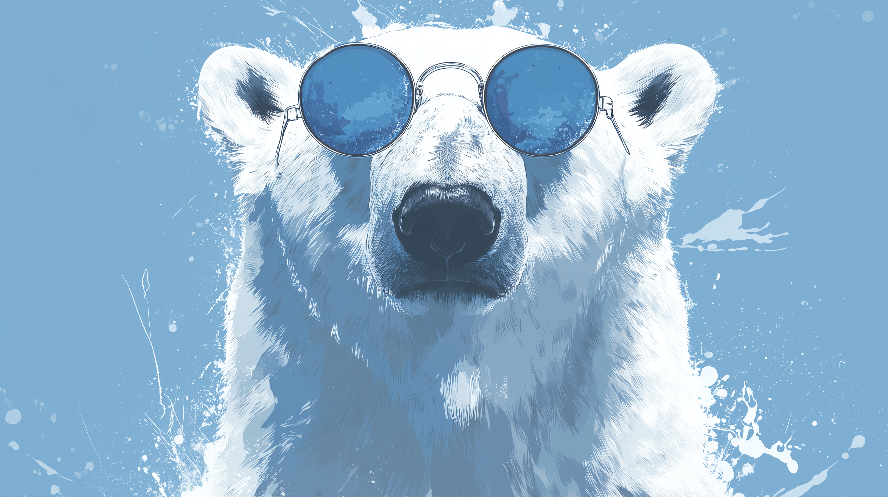 fond d'écran Ours blanc ultra hd 4k téléchargement gratuit