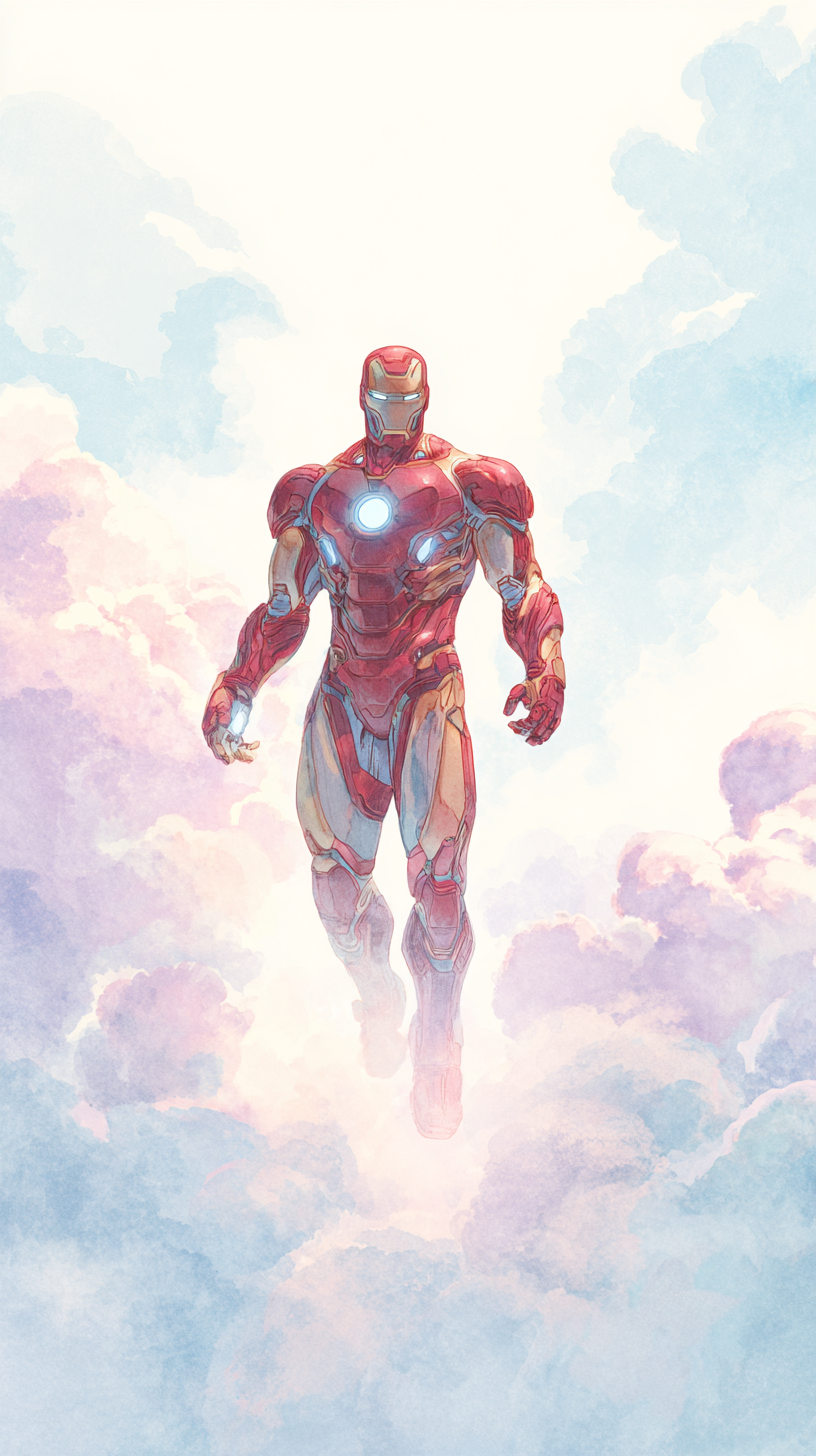 fond d'écran Aquarelle iphone 15 4k gratuit