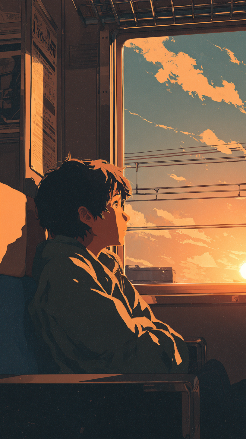 fond d'écran Garçon Anime iphone 15 4k télécharger gratuit