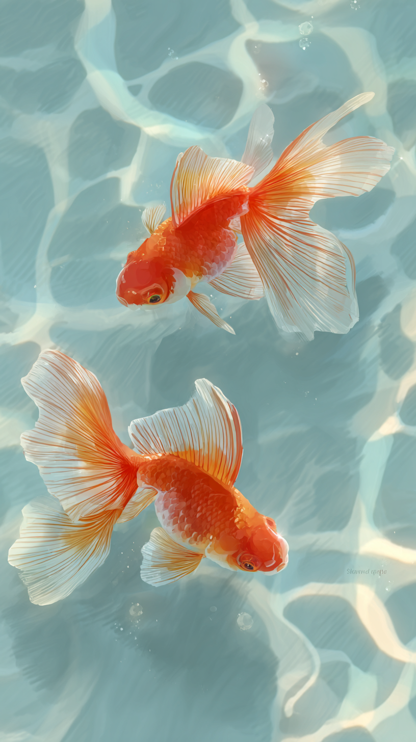 fond d'écran Poisson rouge pour tablette android gratuit télécharger gratuit