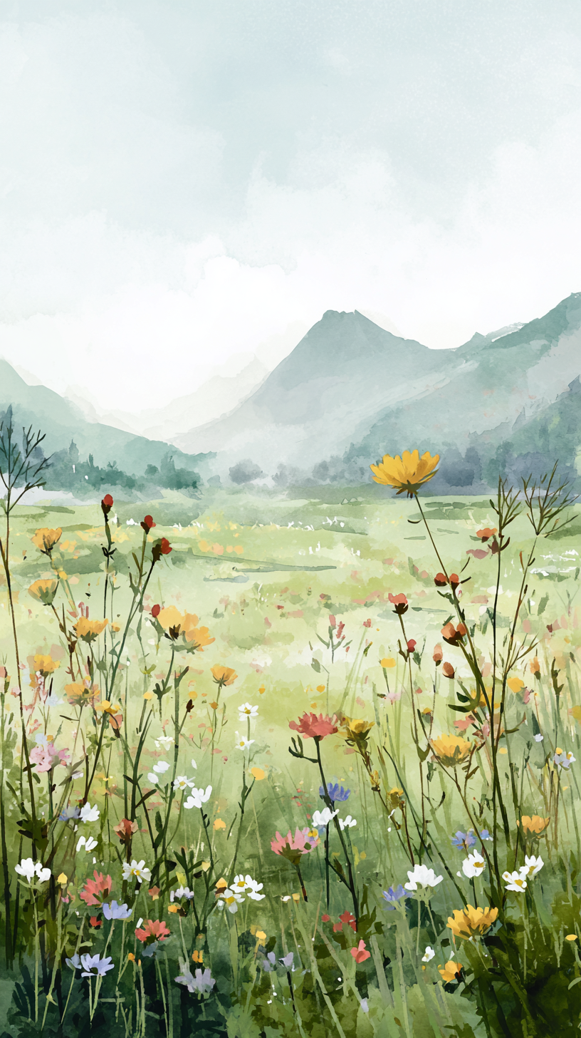 fond d'écran Aquarelle iphone 14 pro max gratuit