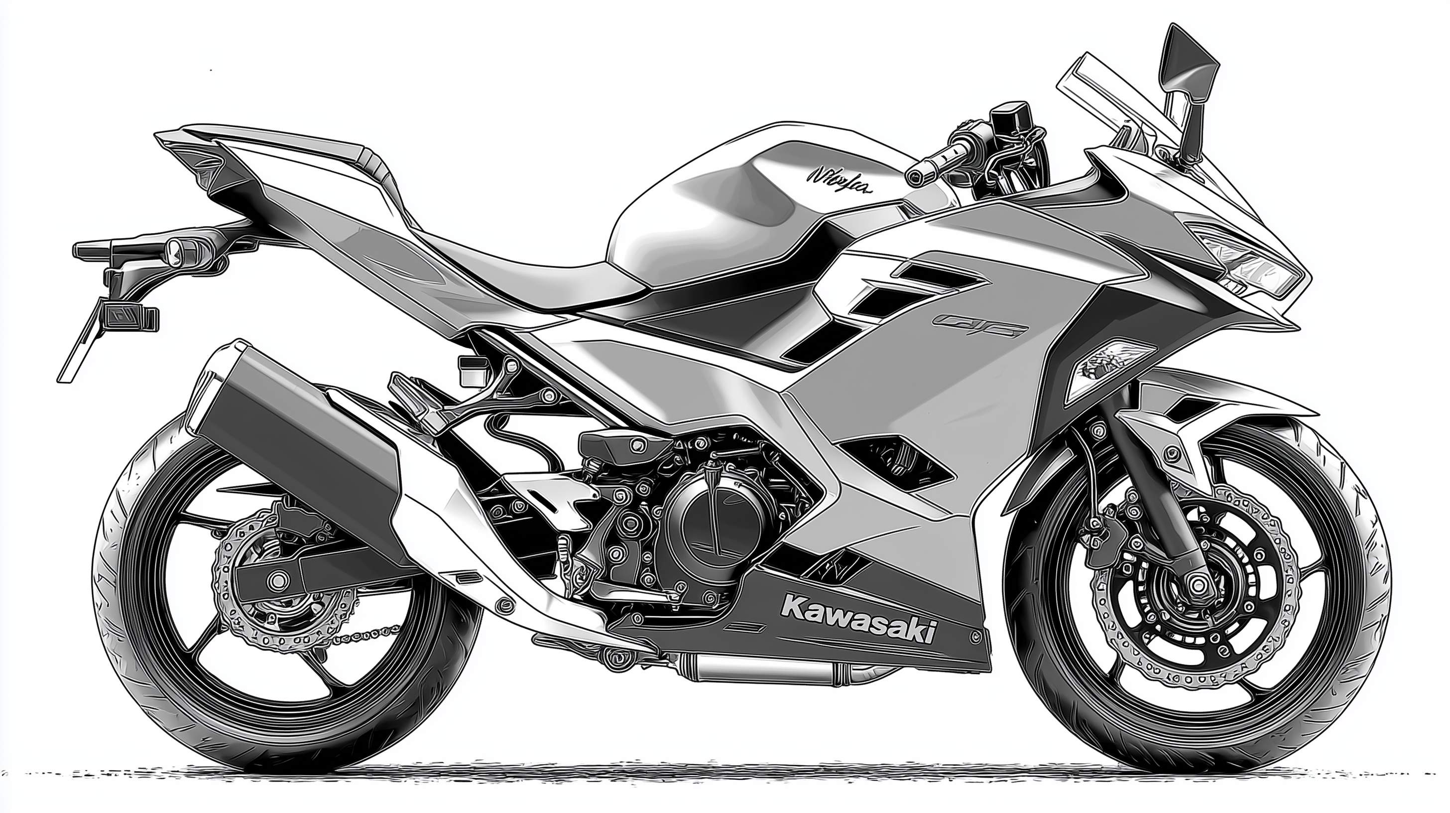 fond d'écran Kawasaki 3840 x 1080 téléchargement gratuit