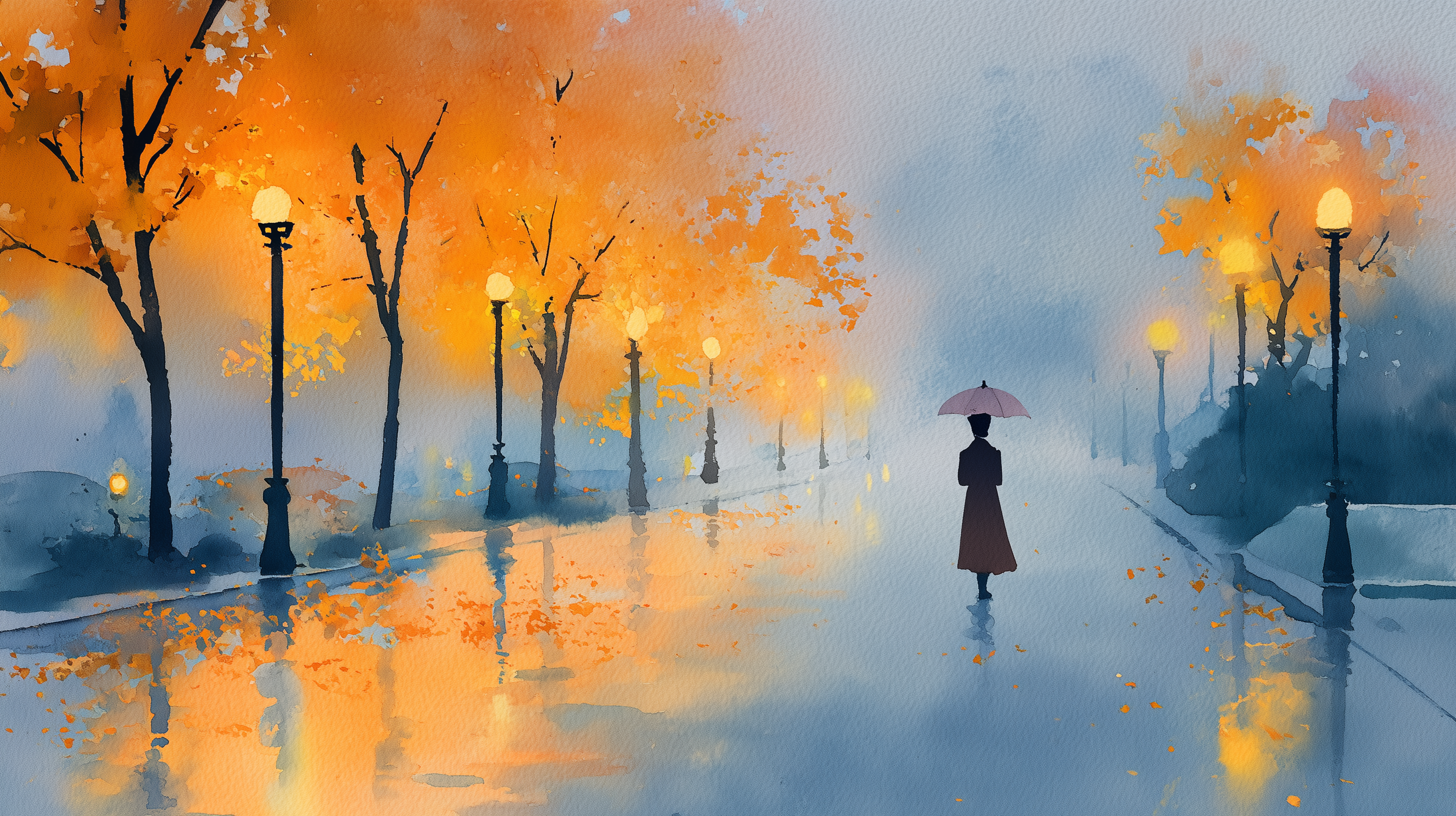 fond d'écran Aquarelle hd 1366x768 téléchargement gratuit