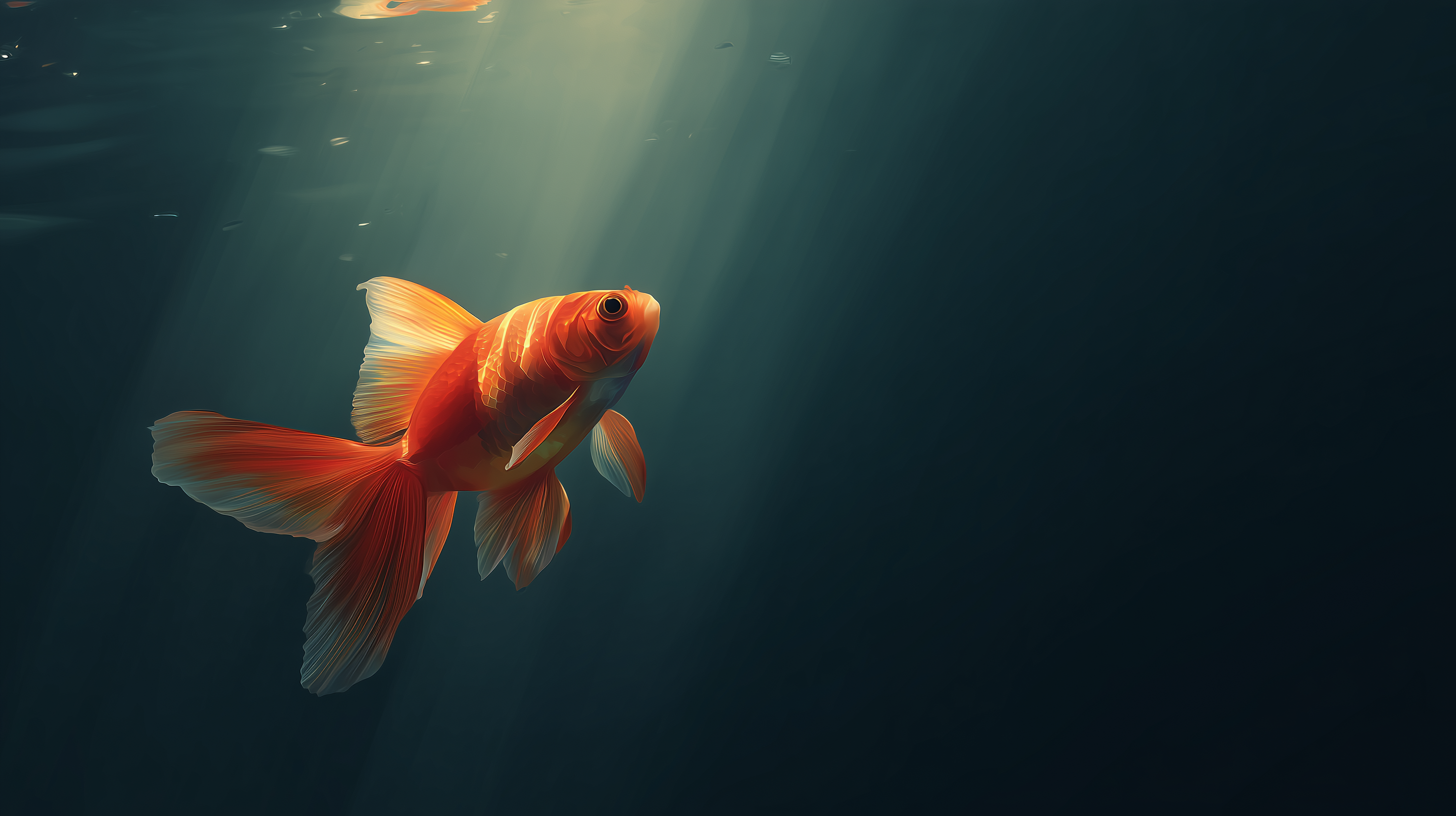 fond d'écran Poisson rouge pc 1280x720 téléchargement gratuit