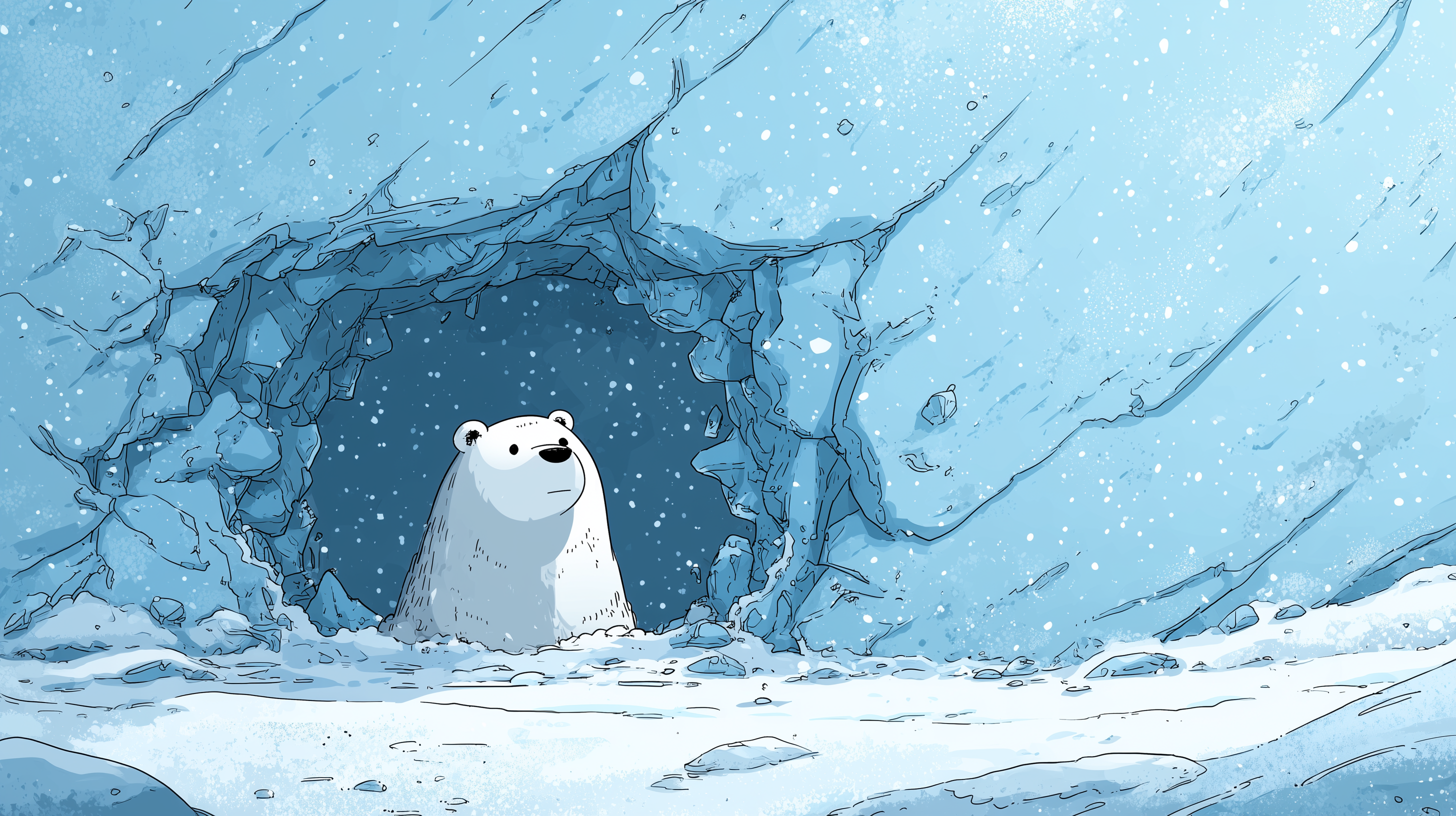 fond d'écran Ours blanc Huawei téléchargement gratuit