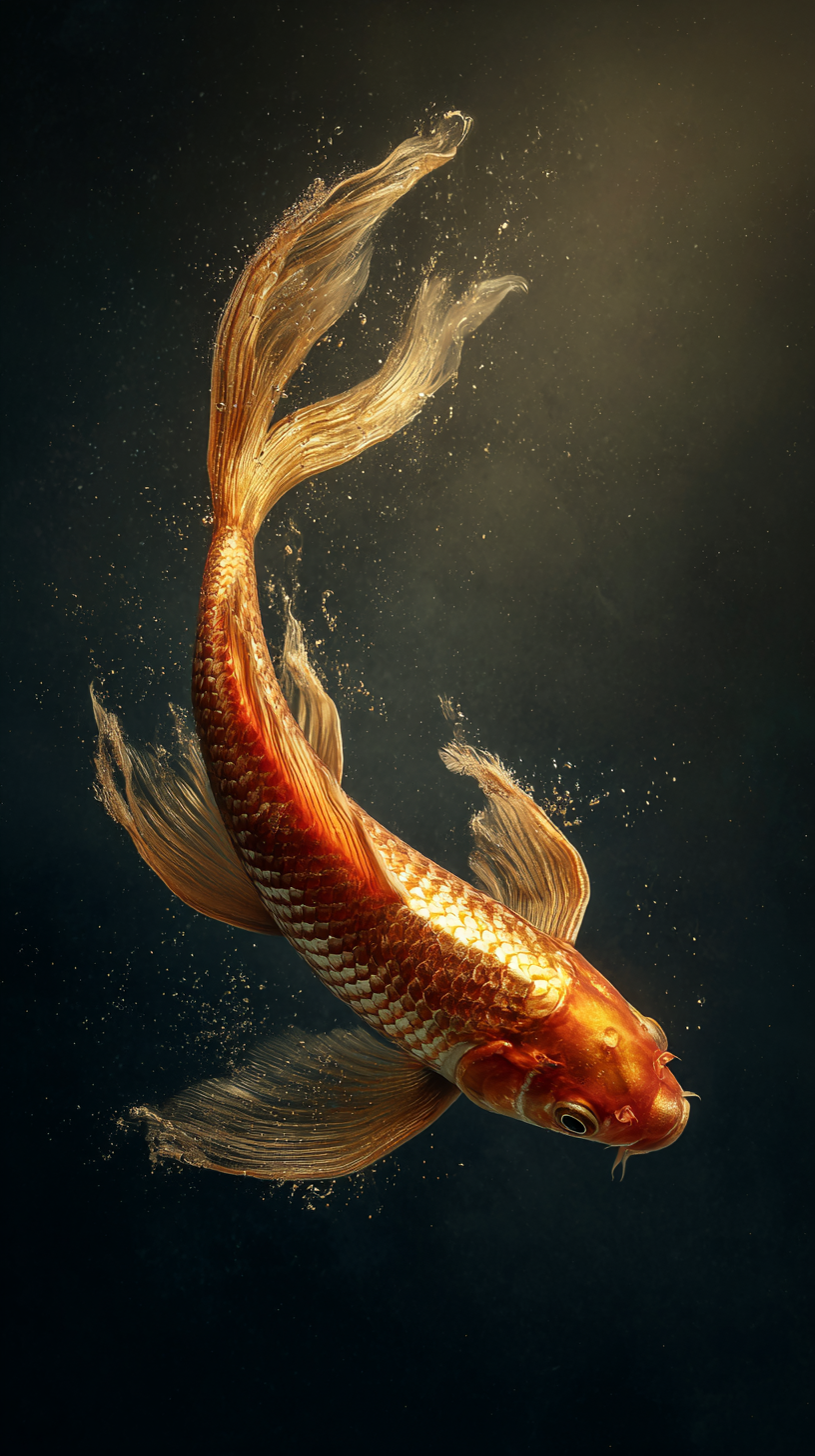 fond d'écran Poisson rouge sans filigrane pour téléphone portable gratuit