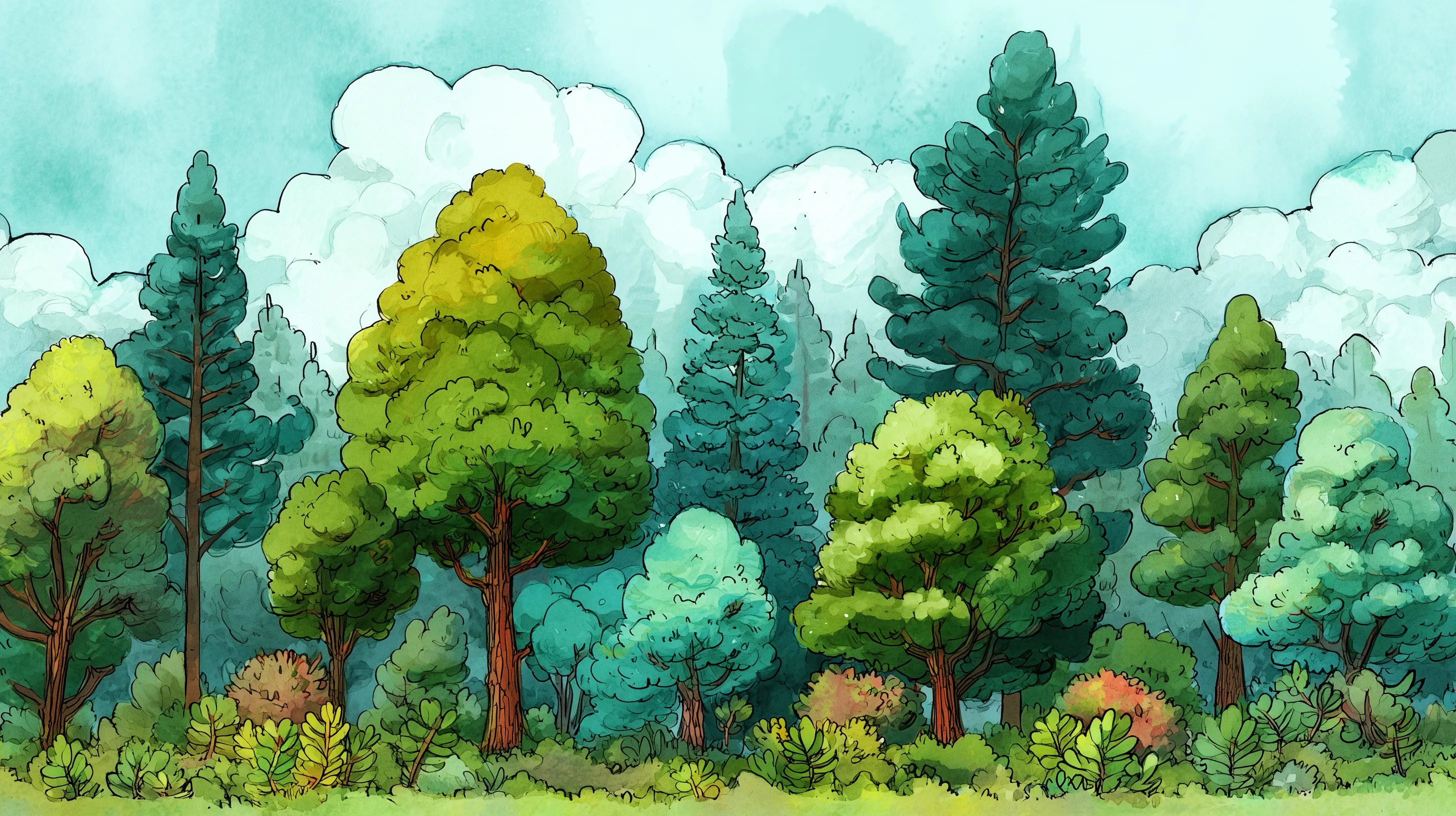 fond d'écran Forêt updated windows 10 1920x1080 téléchargement gratuit