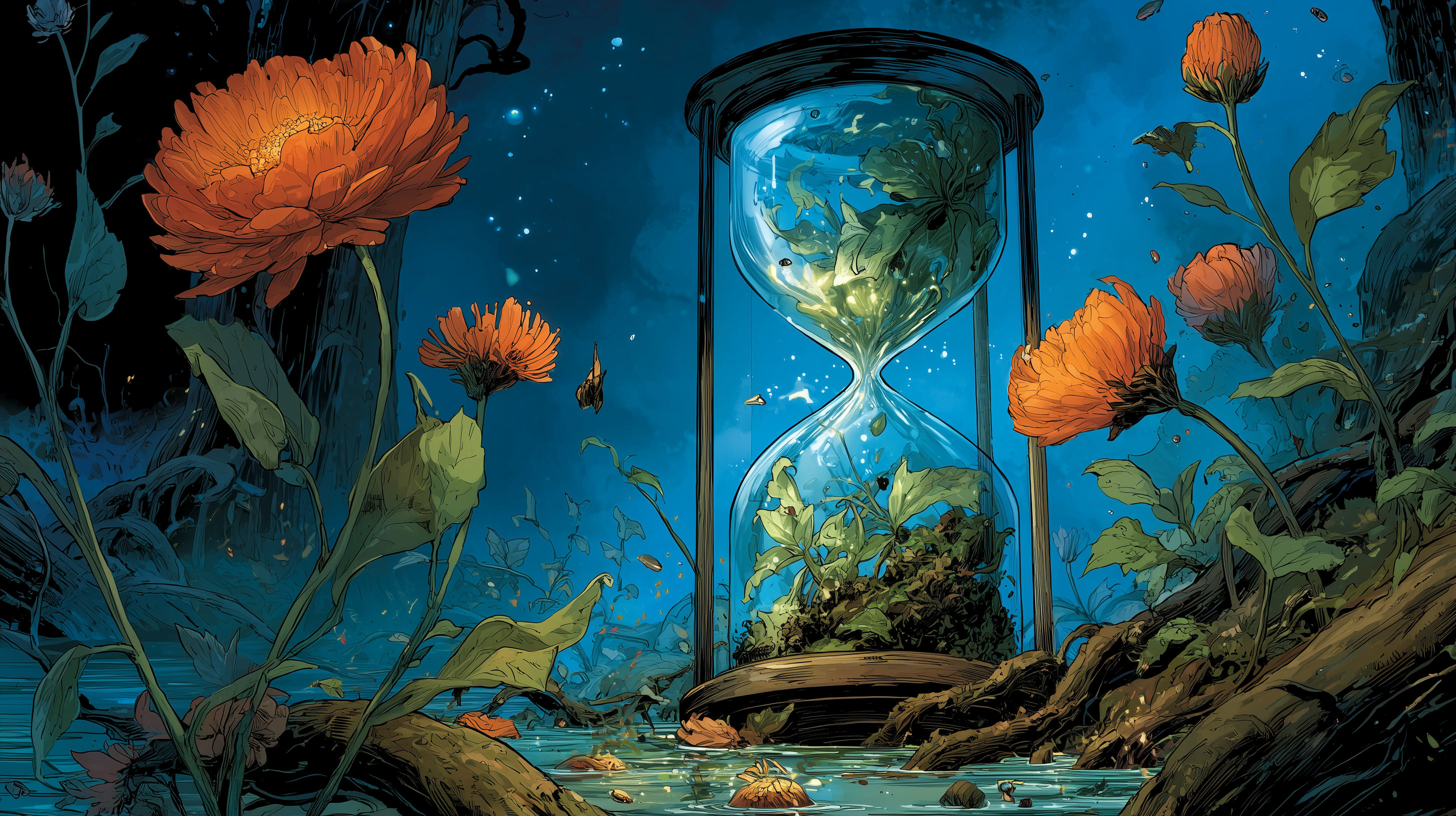 fond d'écran Sablier 5120x1440 téléchargement gratuit