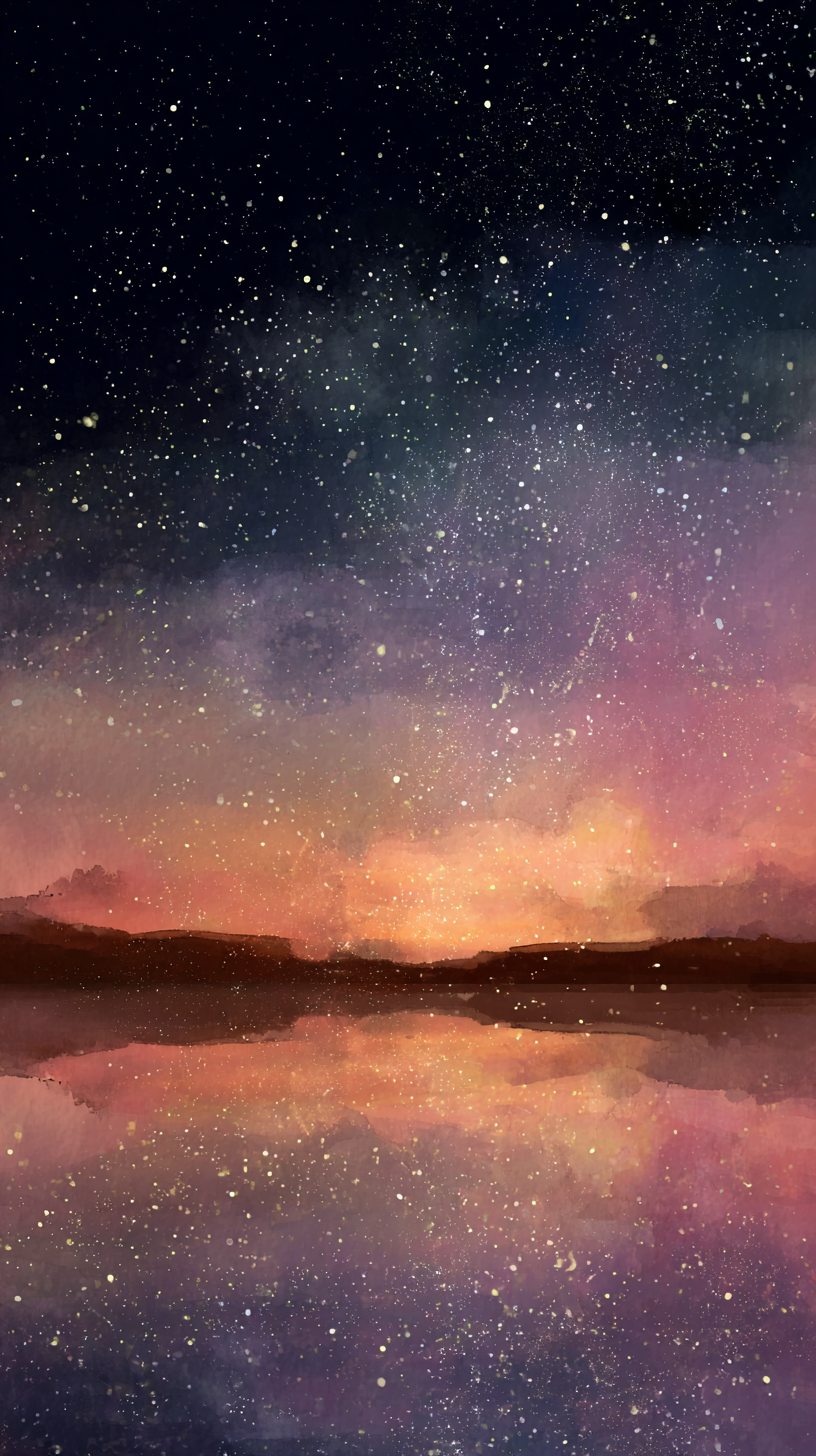 fond d'écran Aquarelle iphone 17