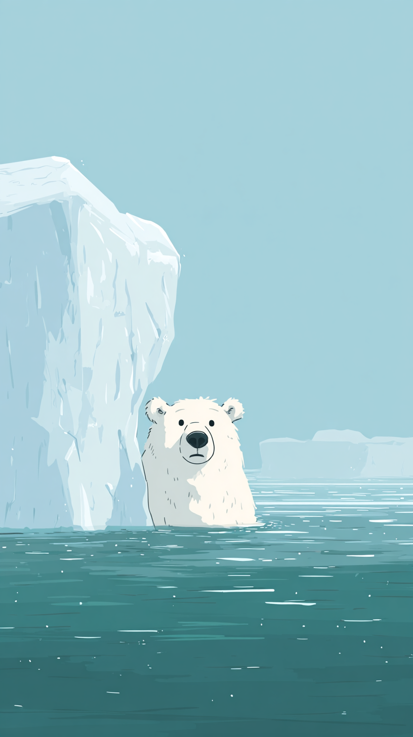 fond d'écran Ours blanc android 4k gratuit