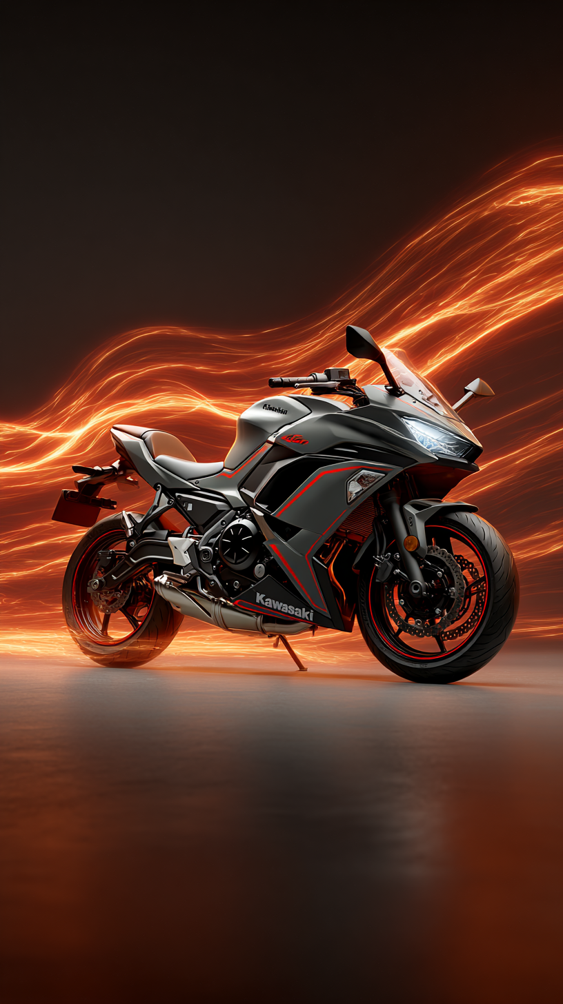 fond d'écran Kawasaki iphone 15 4k télécharger gratuit