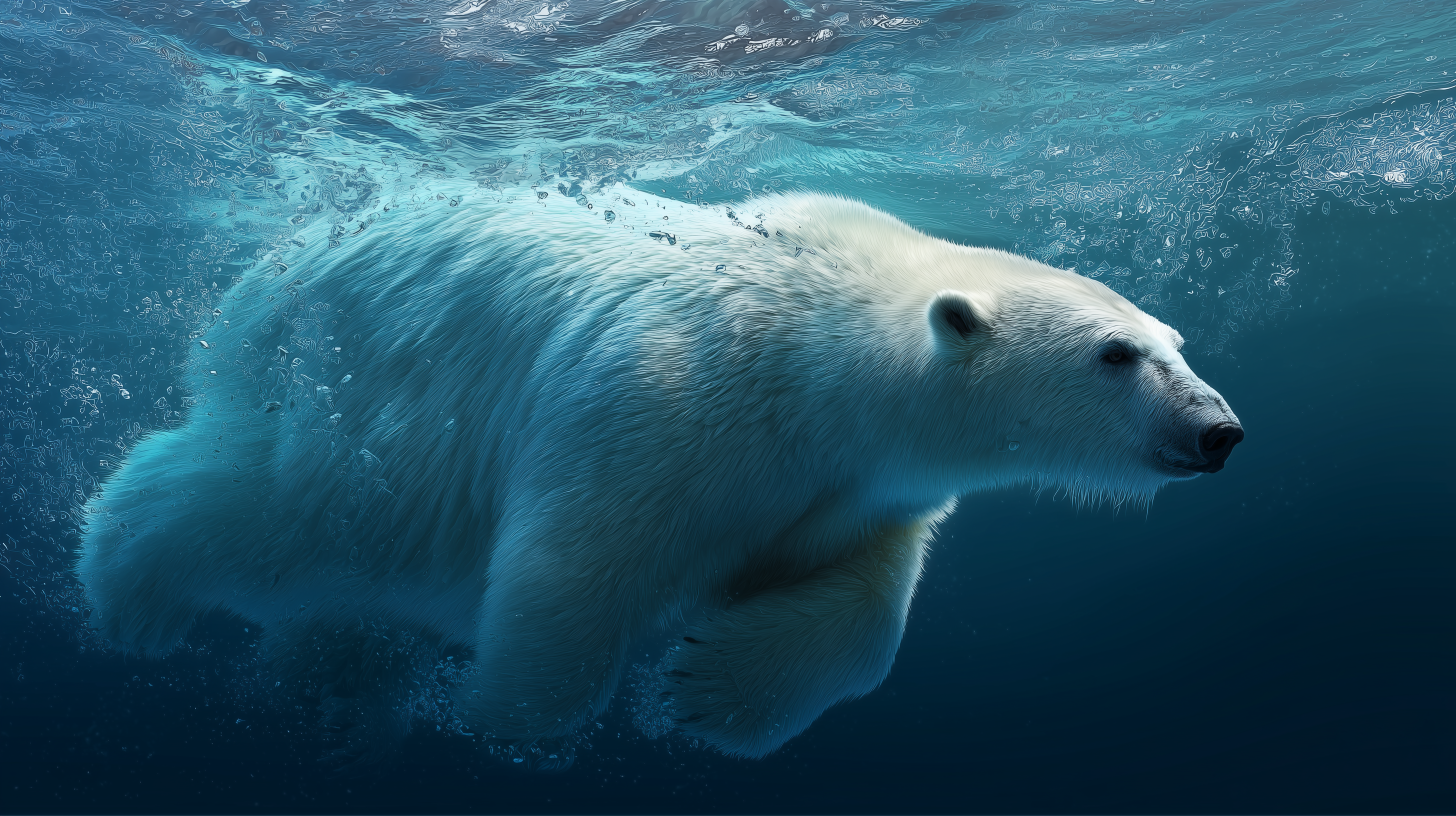 fond d'écran Ours blanc hd 1366x768 téléchargement gratuit