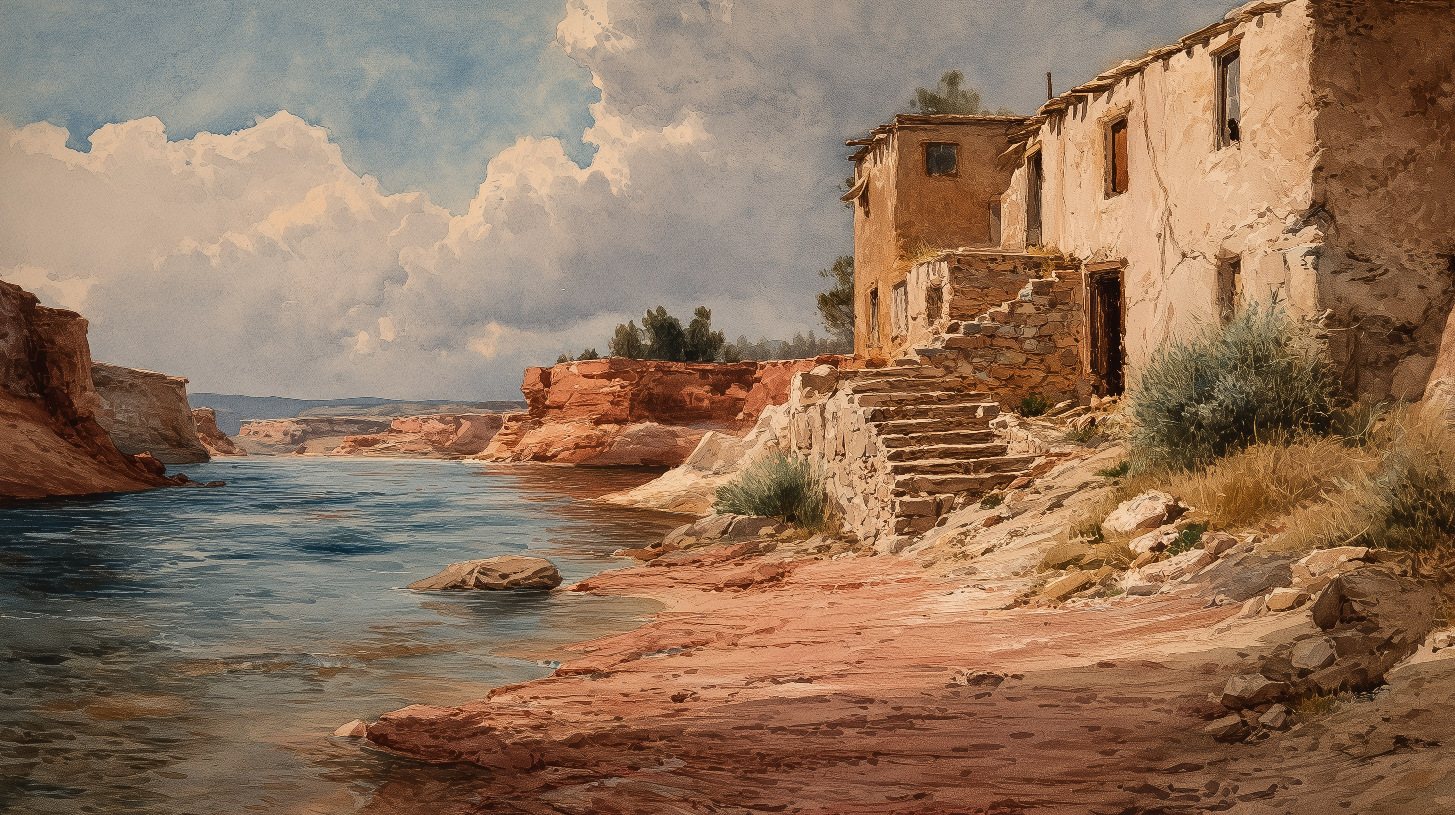 fond d'écran Rempart montagneux 16:9 4k téléchargement gratuit