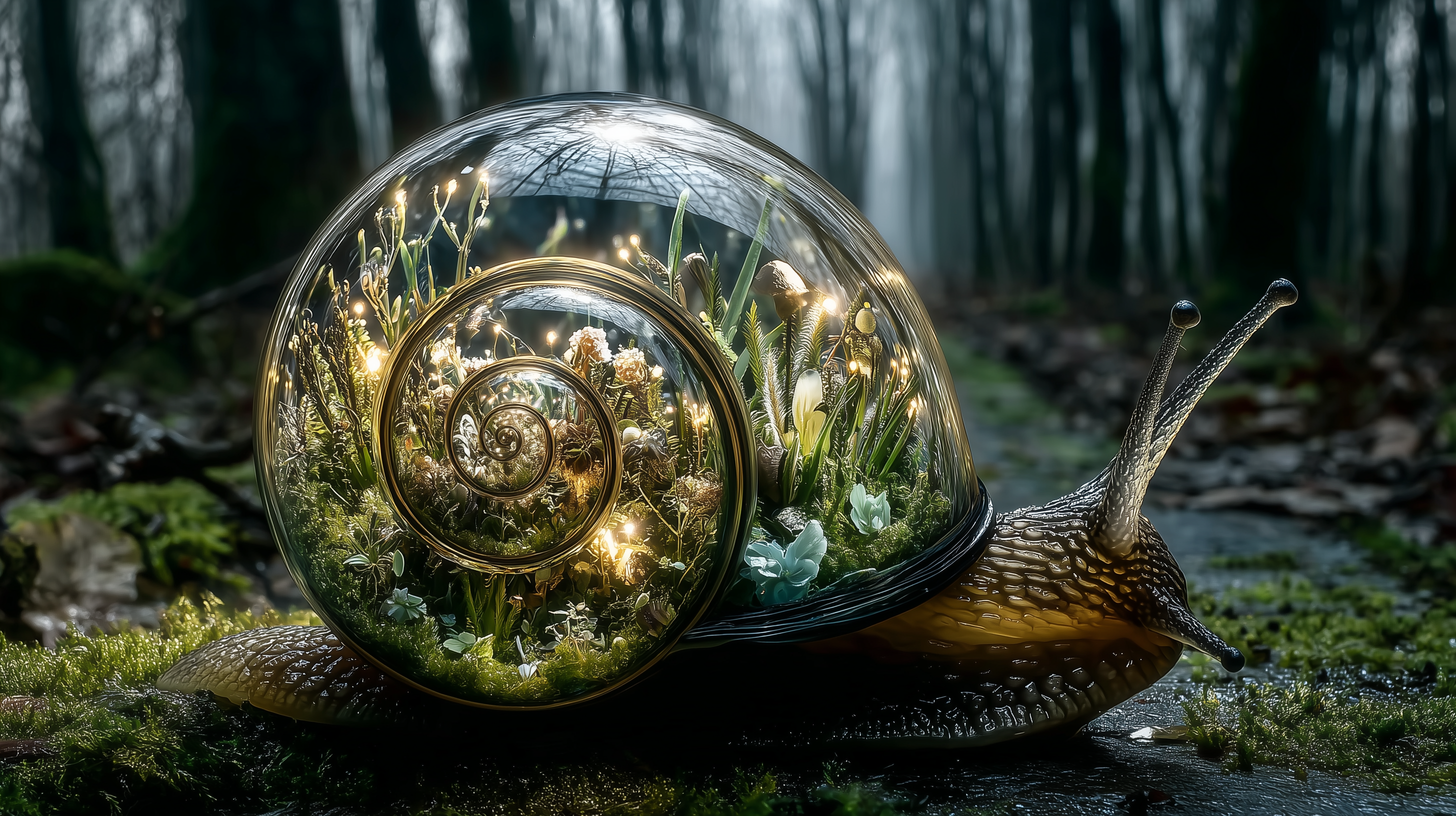 fond d'écran Escargot ultra large téléchargement gratuit