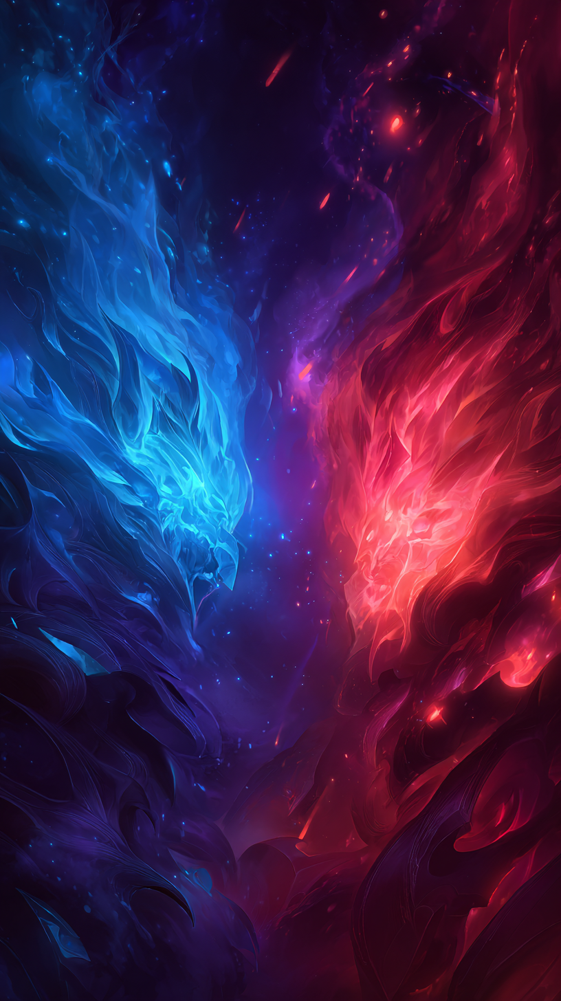 fond d'écran feu et eau iphone 16 gratuit